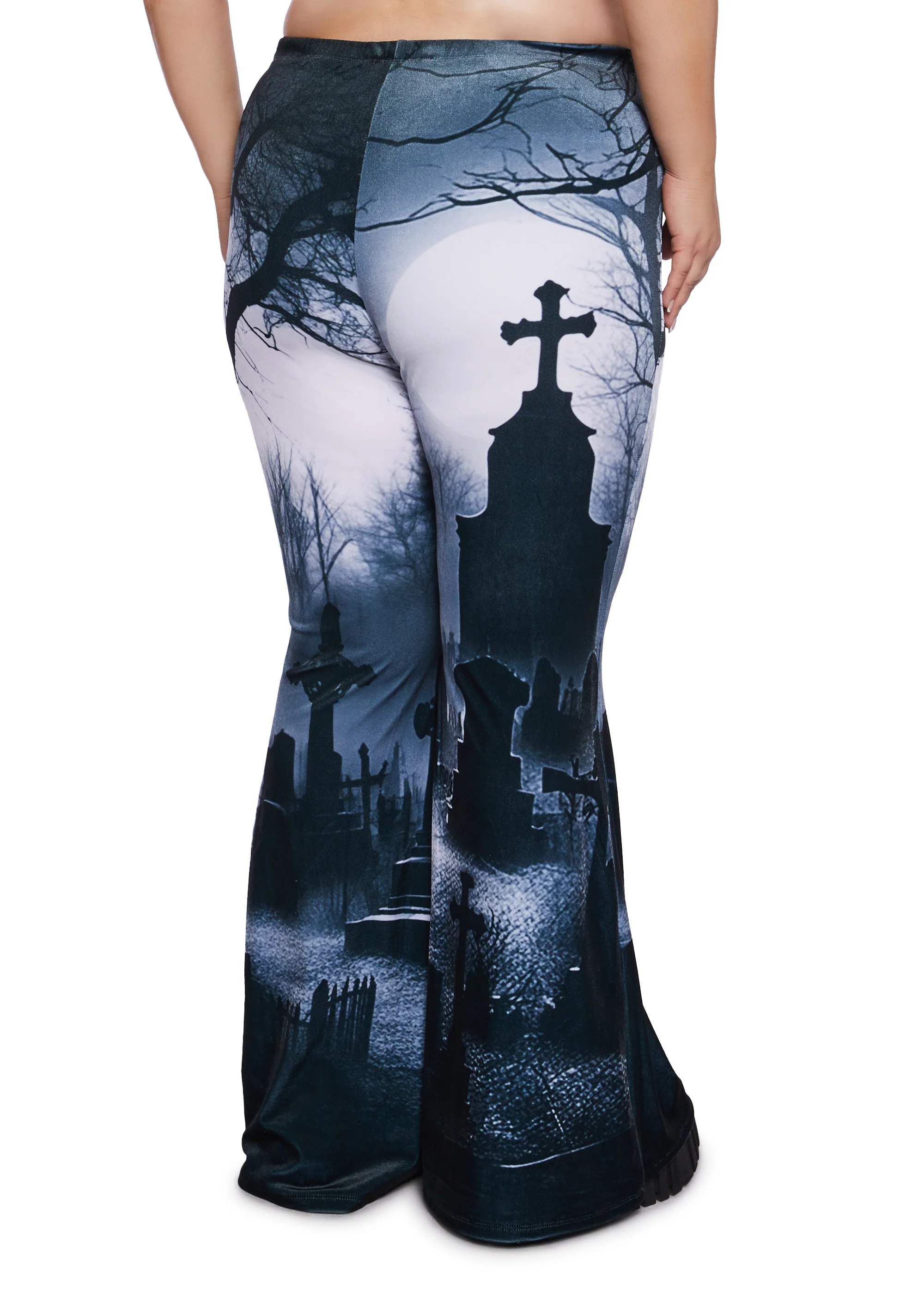 Plus Spooky Sanctuary Flare Pants - Image 4