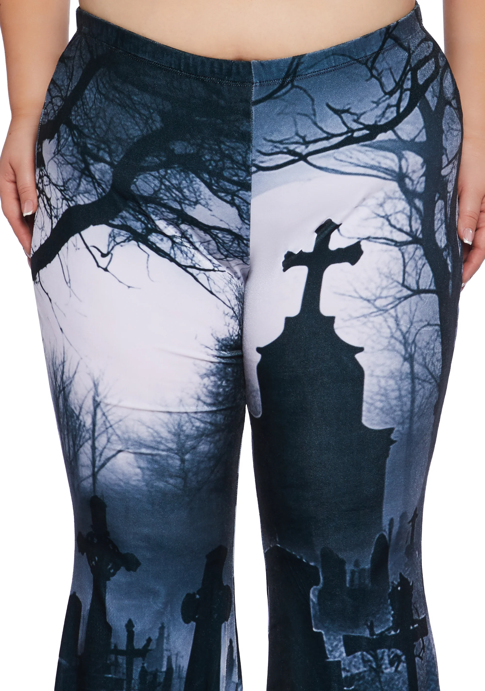 Plus Spooky Sanctuary Flare Pants - Image 5