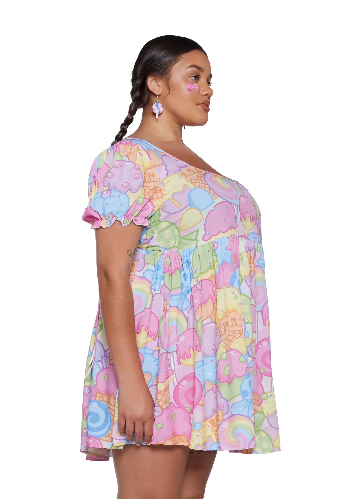 Plus Sugar Rush Mini Dress - Image 3