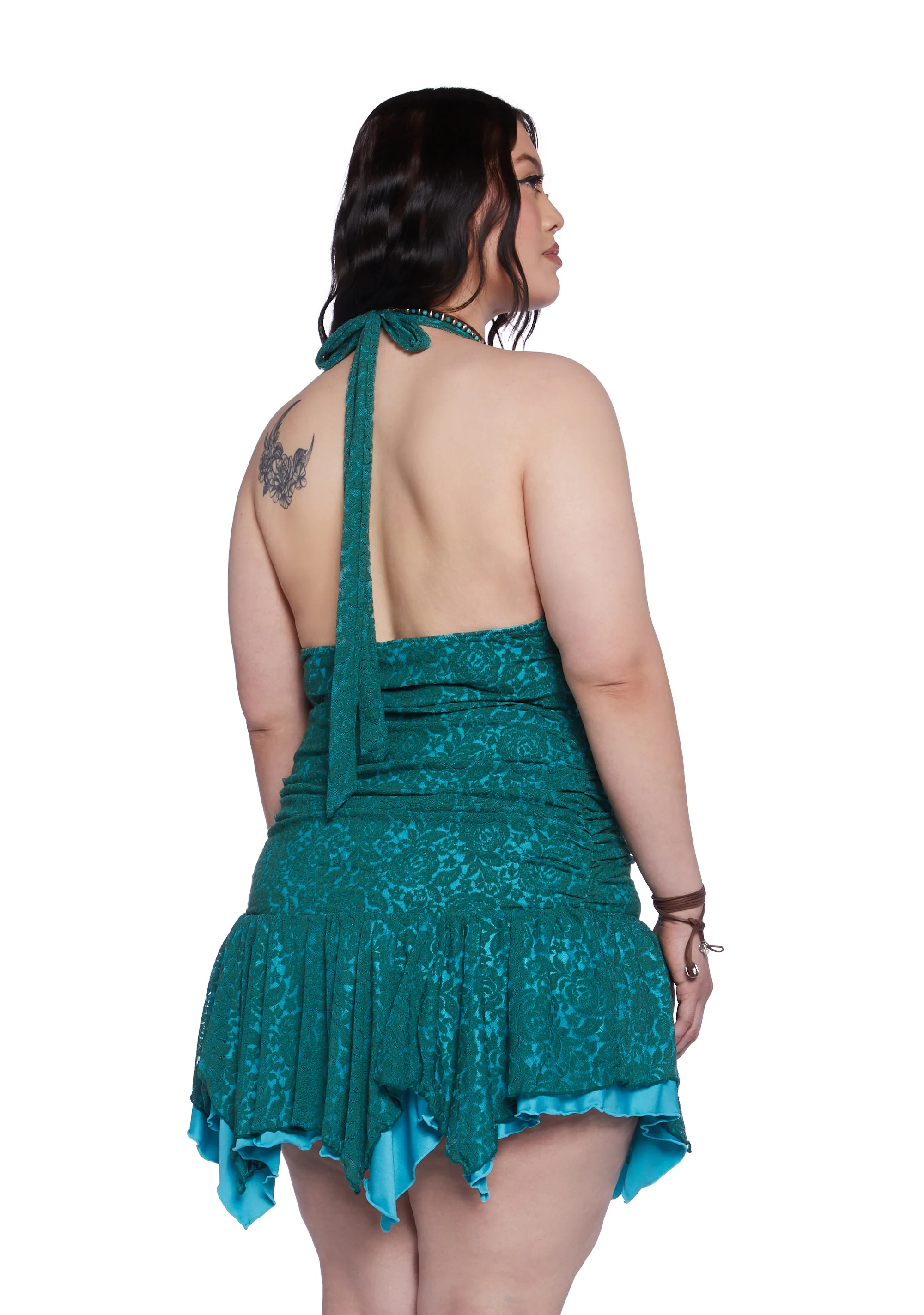 Plus Tales Of Fantasy Mini Dress - Blue - Image 4
