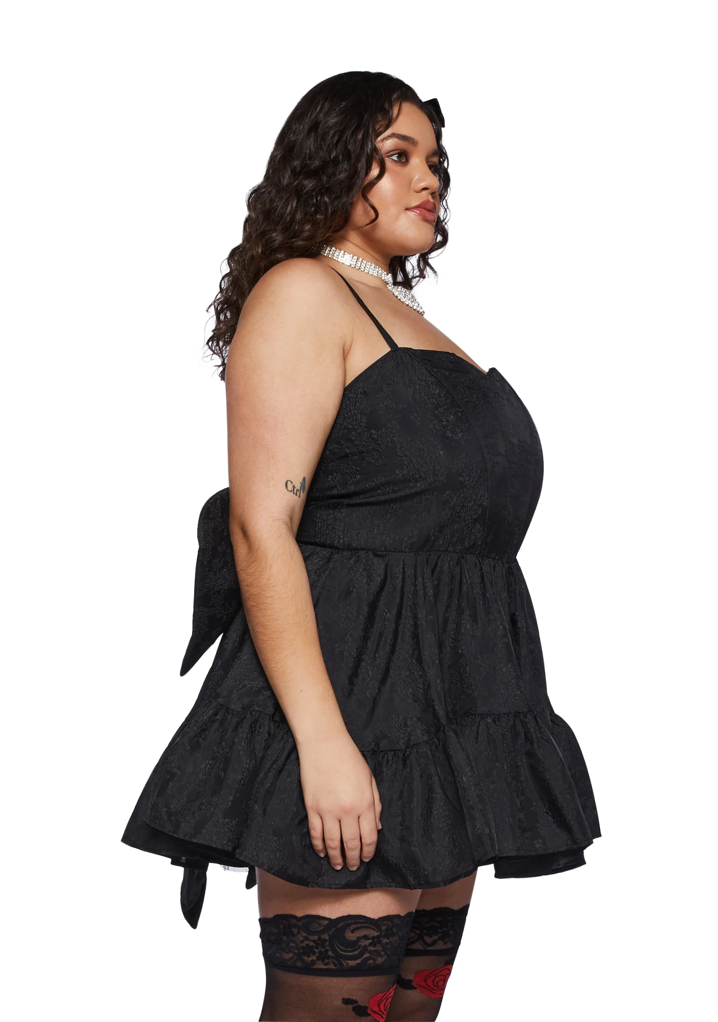 Plus This Magic Moment Mini Dress - Black - Image 3