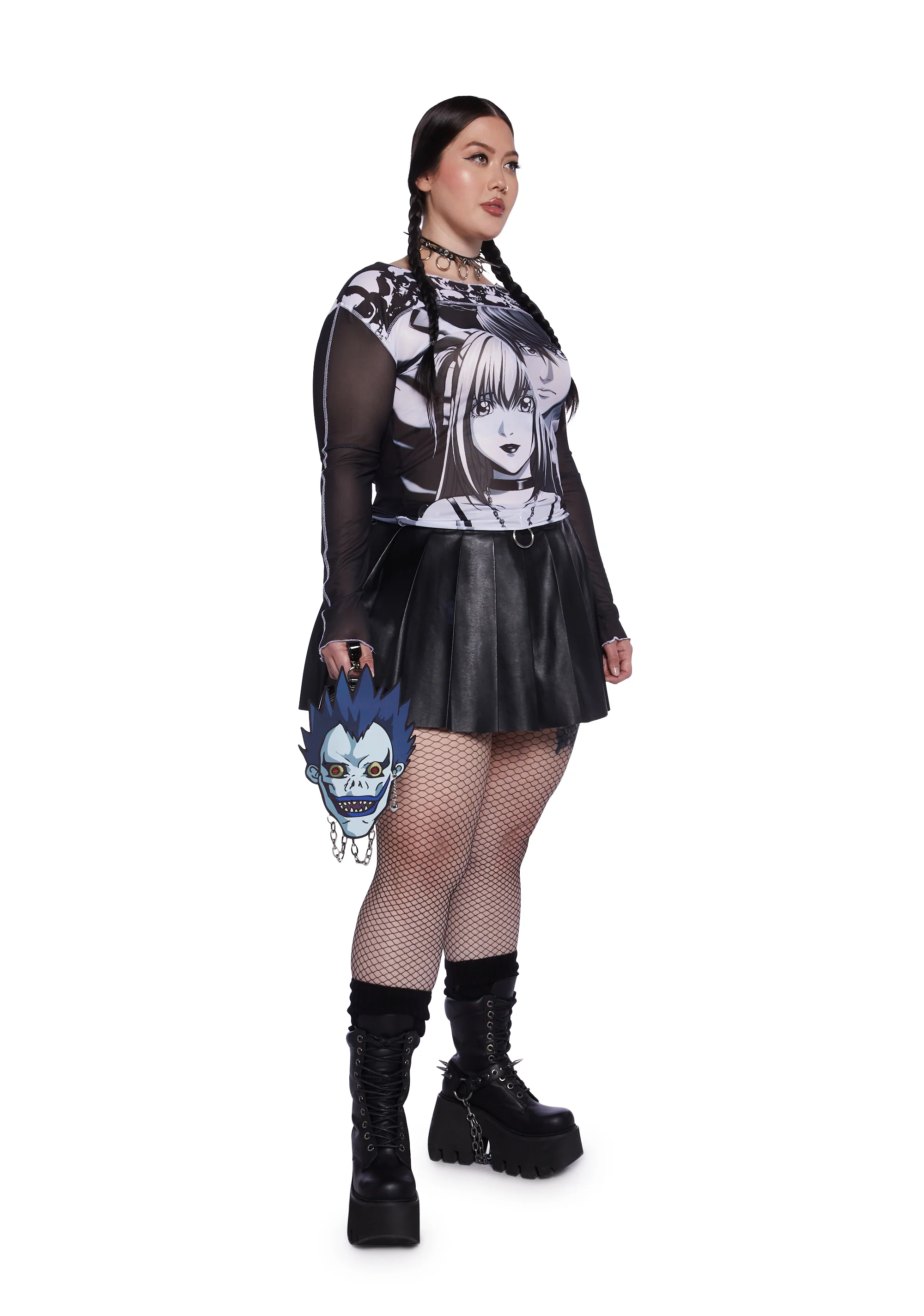 Plus Unlikely Twosome Mesh Top - Image 2