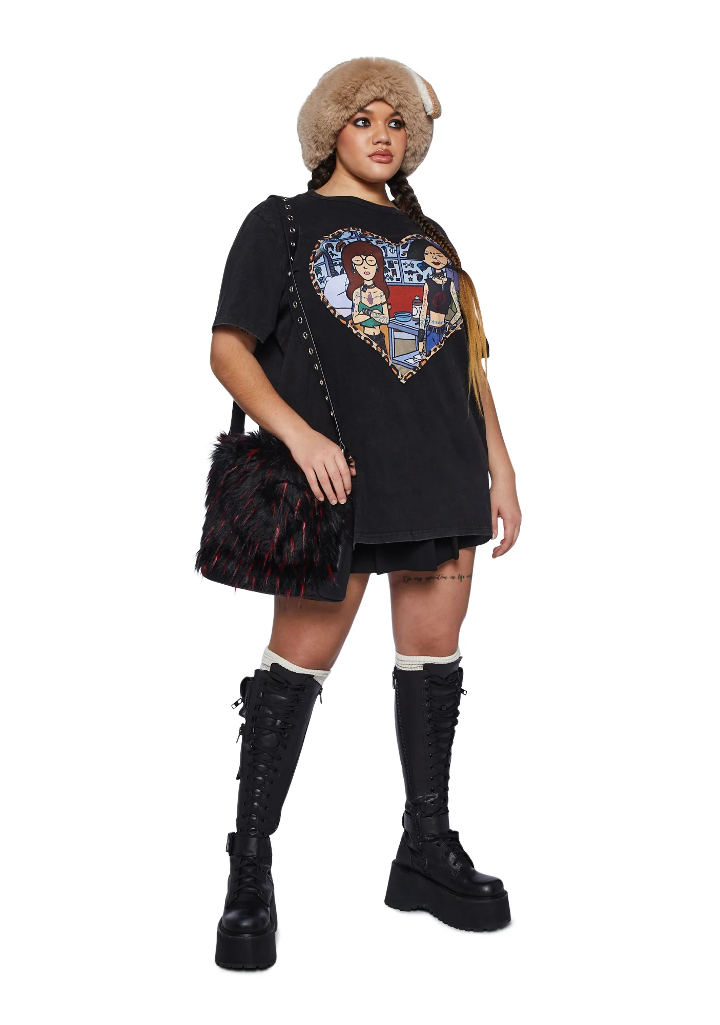 Plus Vandal Maidens Oversized Tee - Image 2