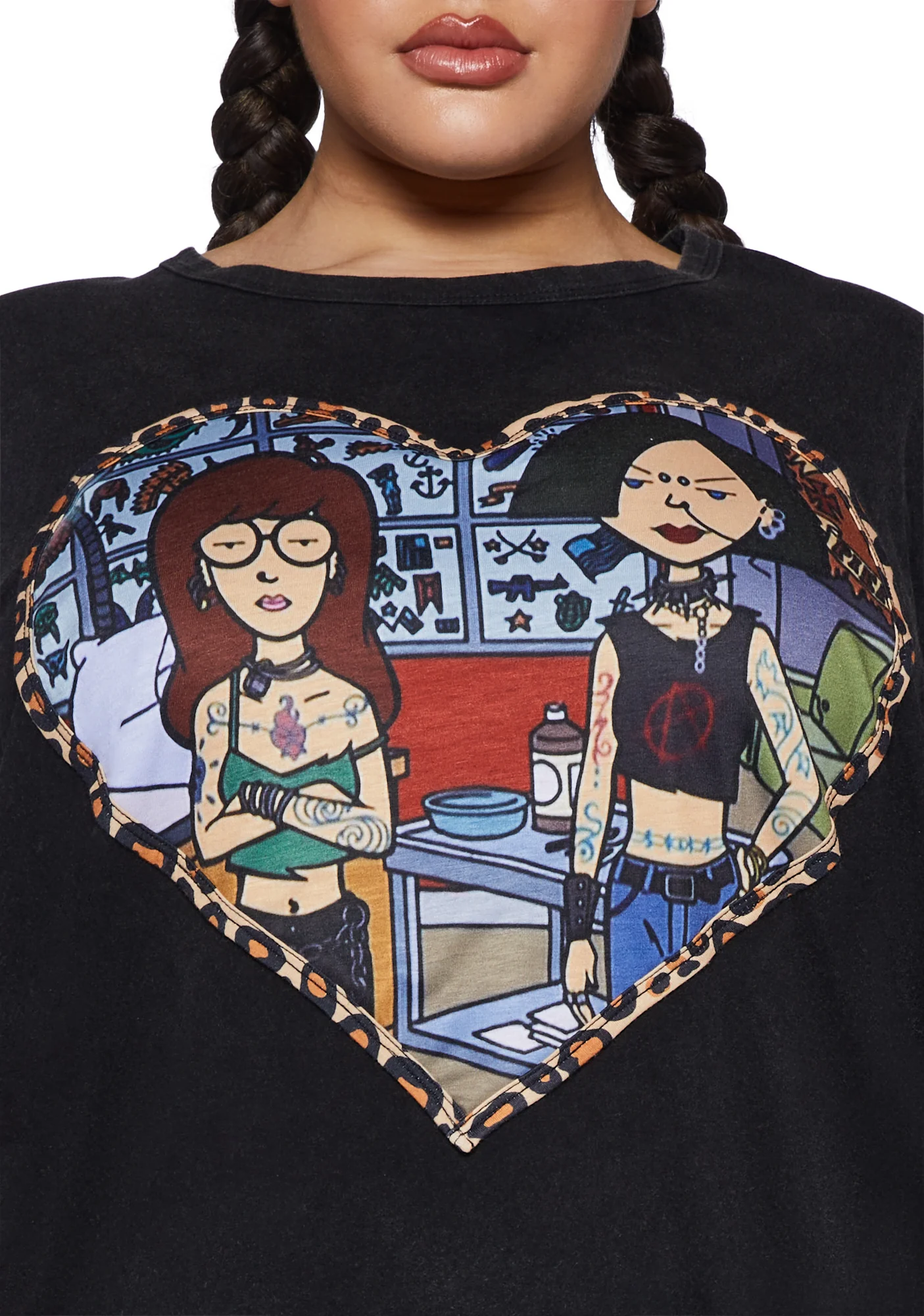 Plus Vandal Maidens Oversized Tee - Image 5