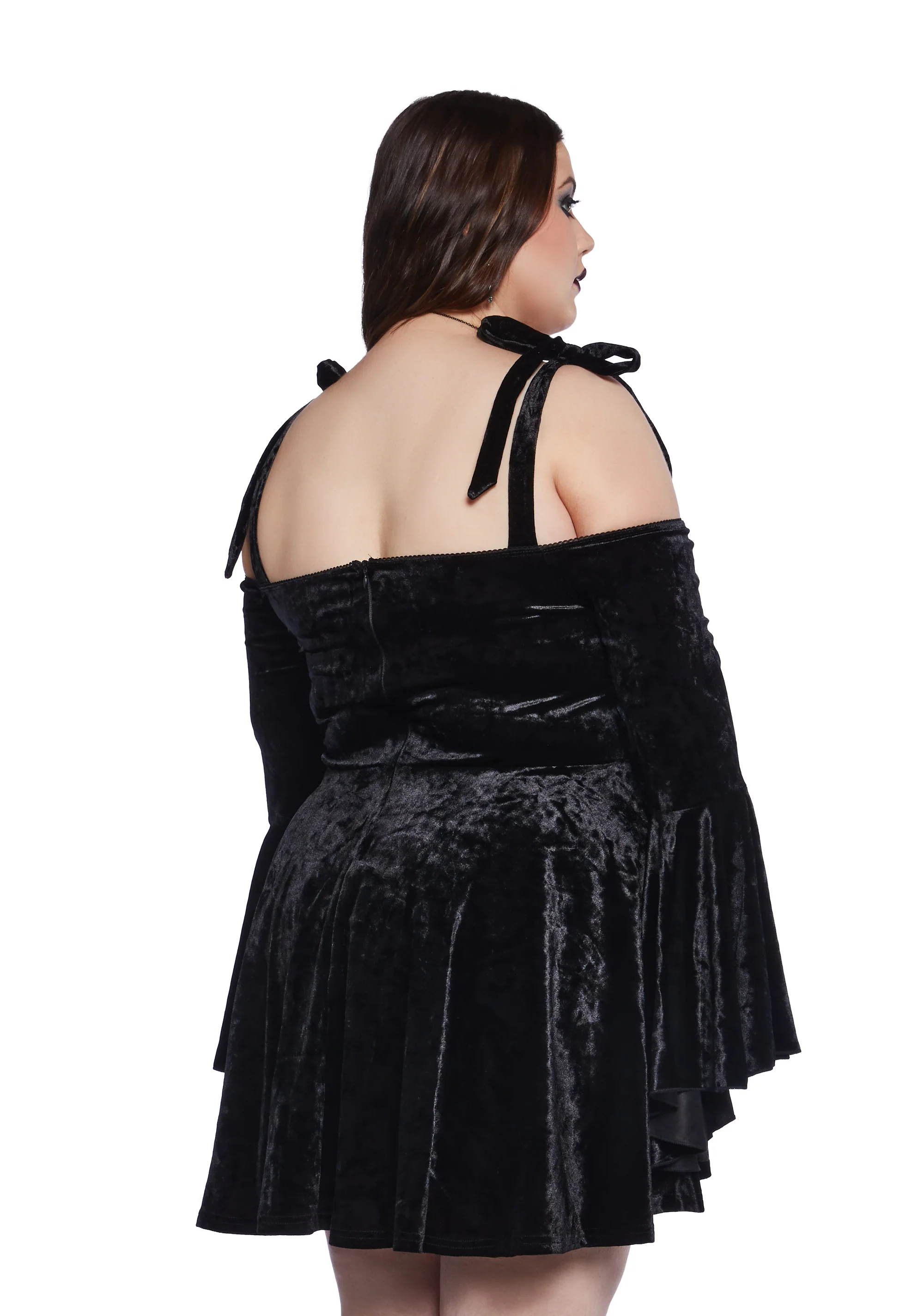 Plus Nocturnal Elegance Mini Dress - Image 4