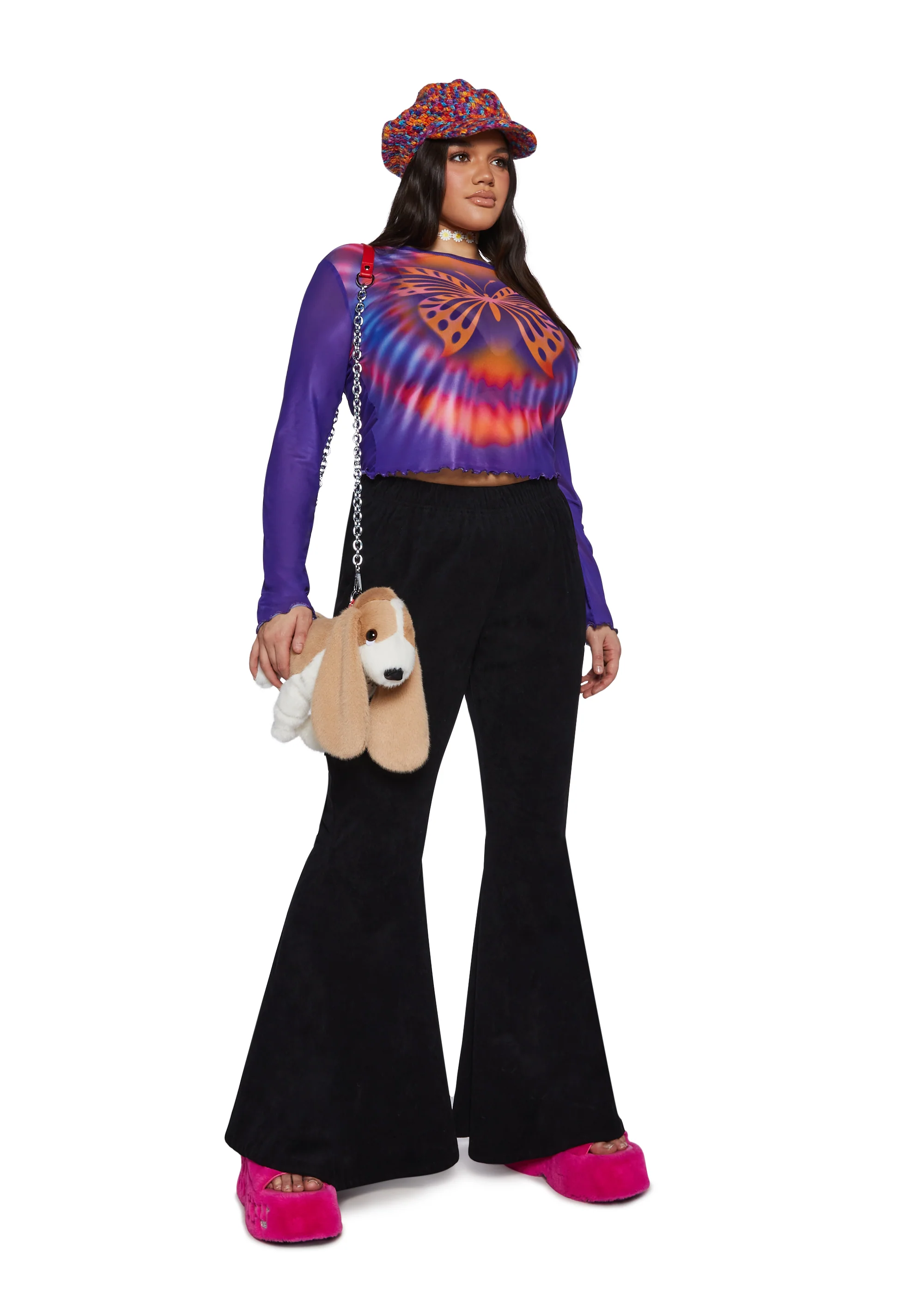 Plus Whimsical Summer Long Sleeve Top - Image 2
