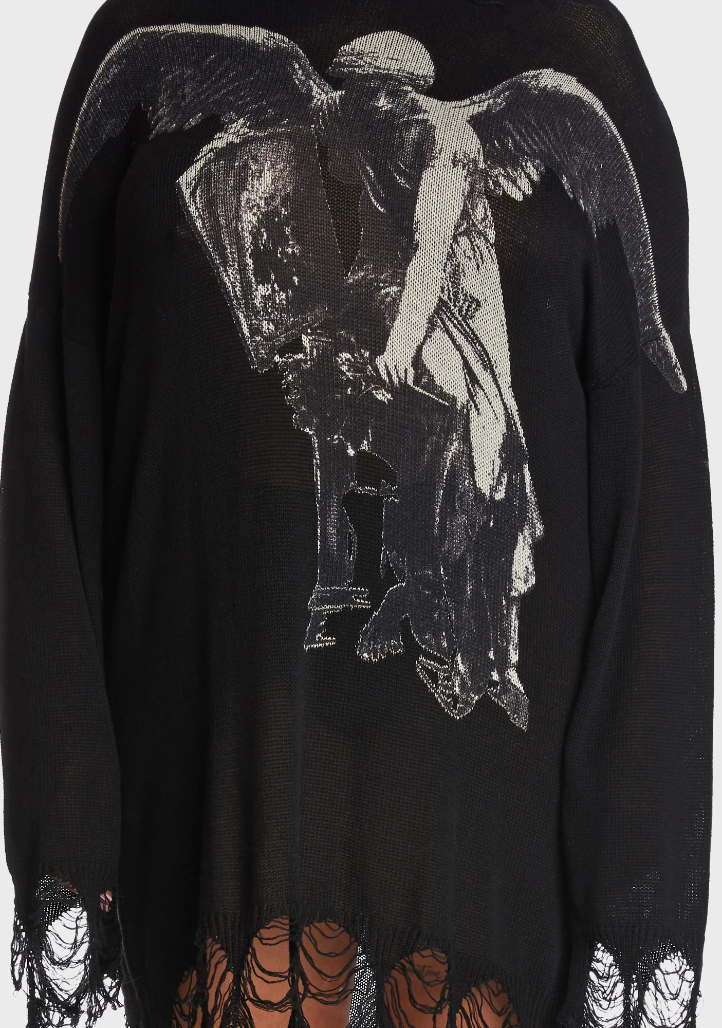 Plus Winged Defeat Oversized Sweater - Image 2