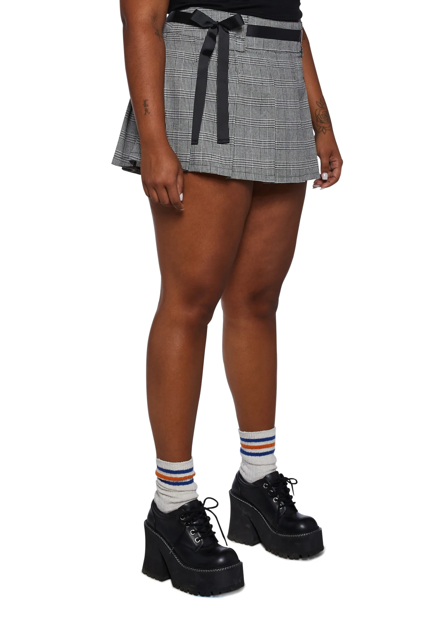 Plus You're Invited Pleated Mini Skirt - Image 3