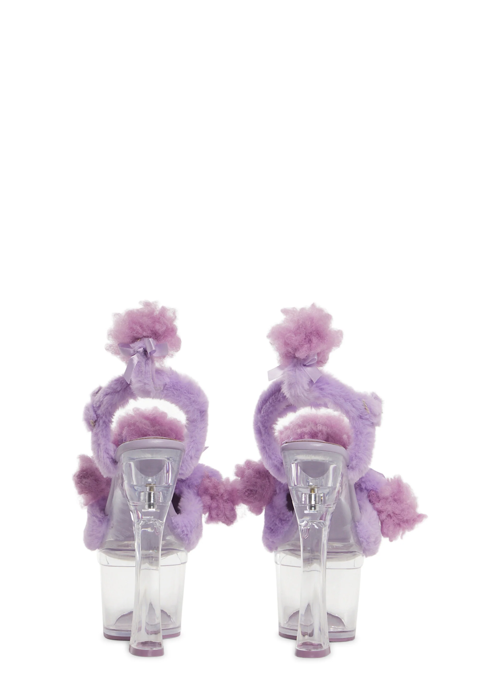 Plush Paws Platform Heels - Purple - Image 4