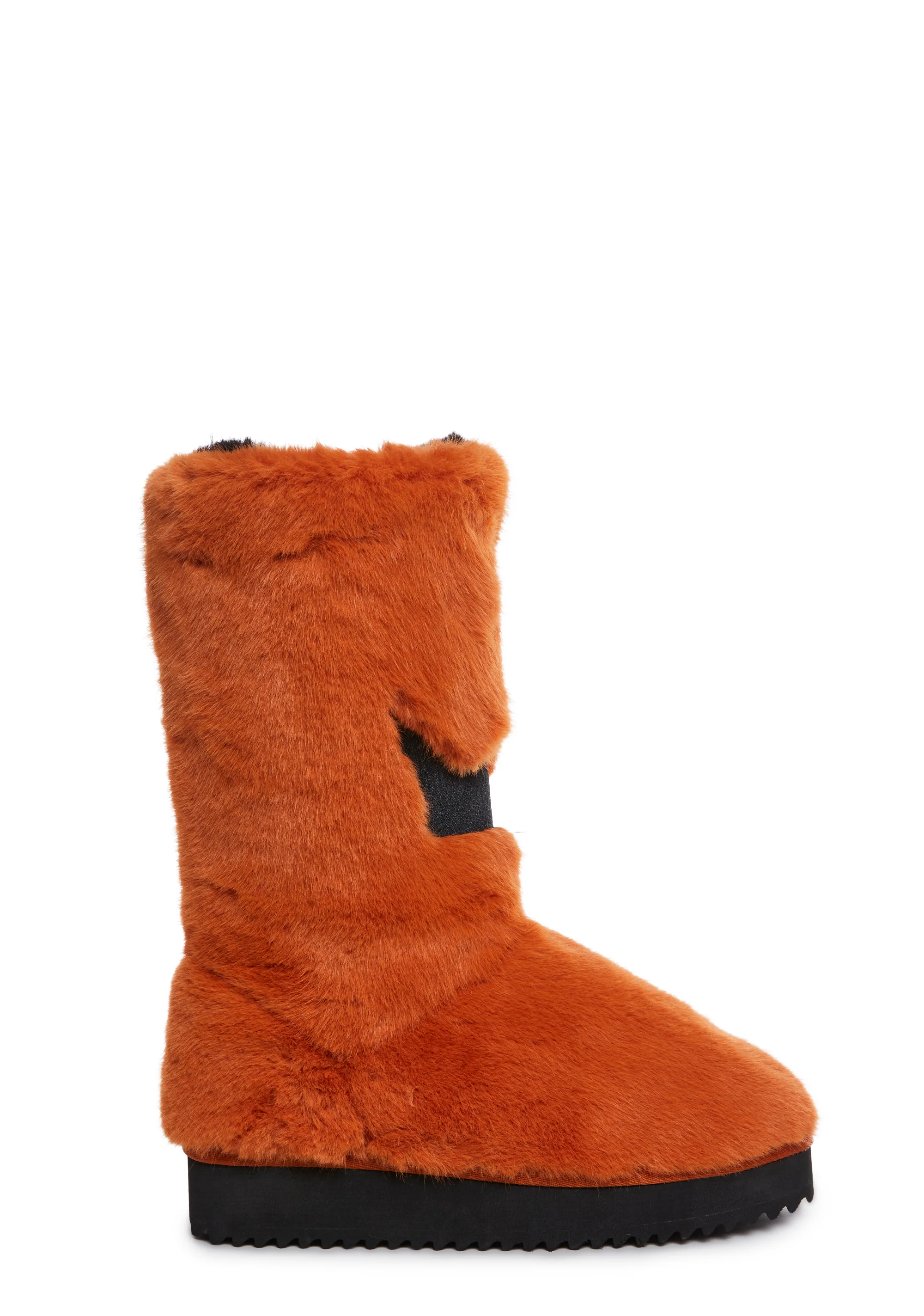 Plush Pumpkin Slipper Boots - Image 3
