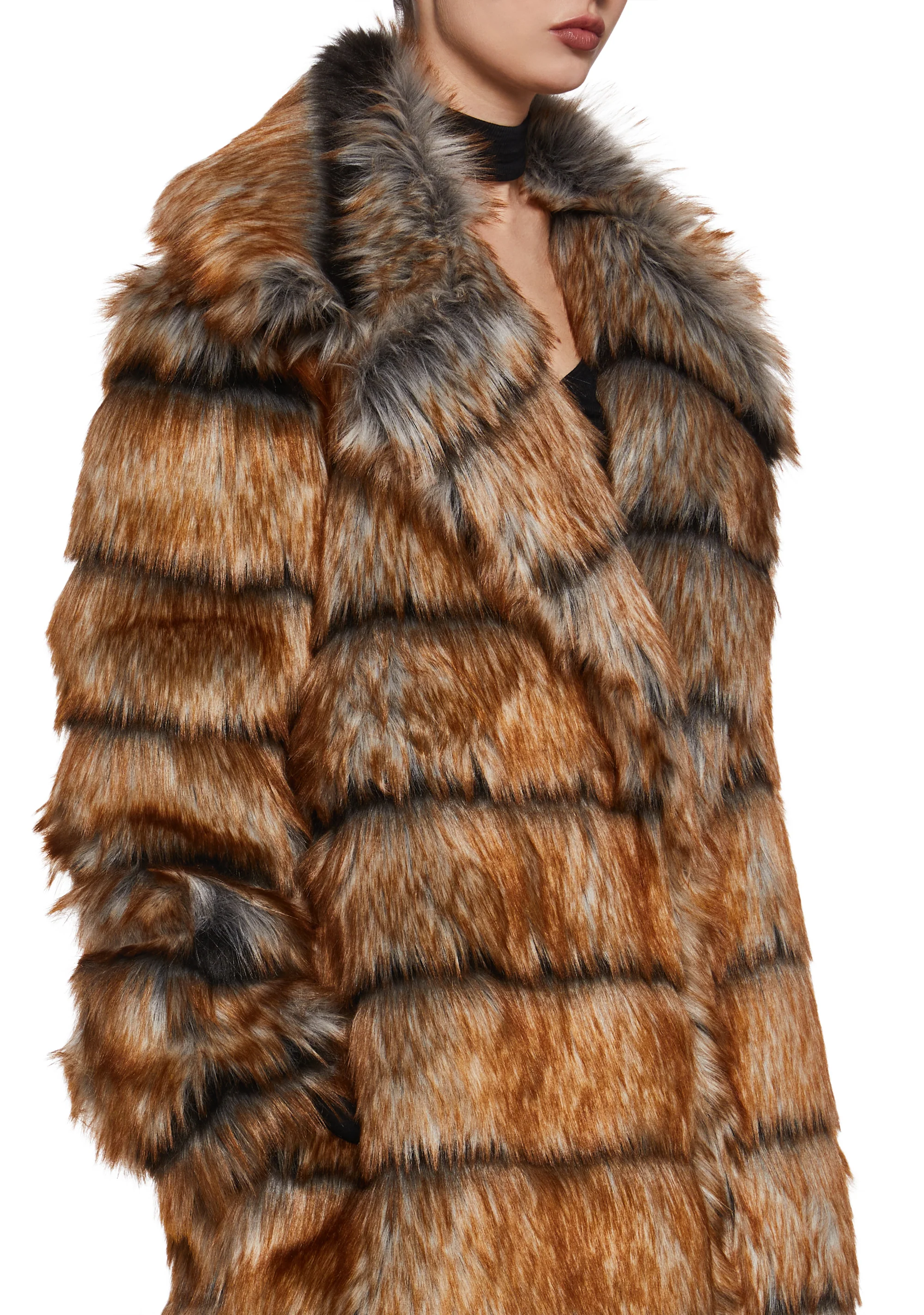 Poise And Power Faux Fur Coat - Image 2