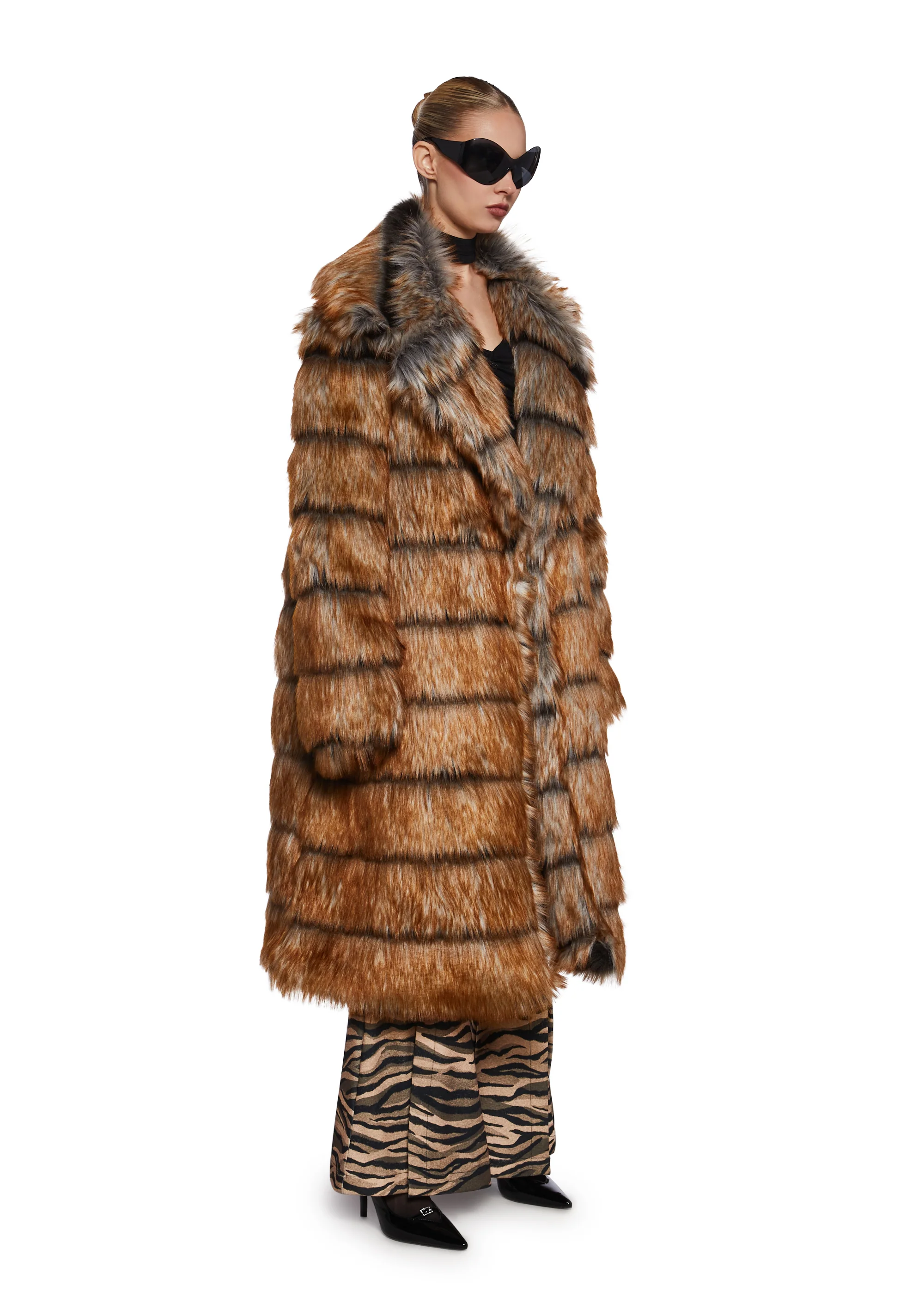 Poise And Power Faux Fur Coat - Image 3