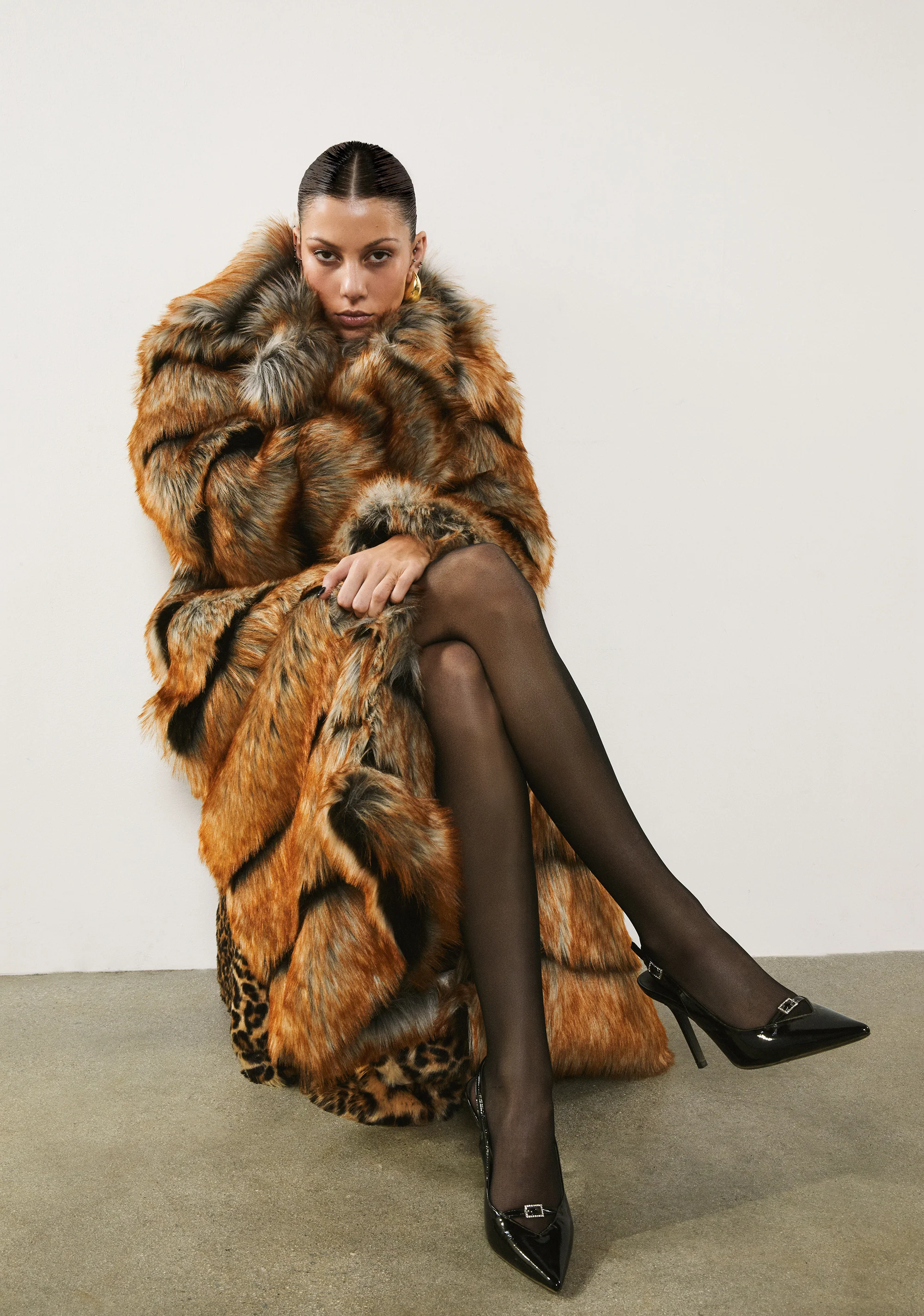 Poise And Power Faux Fur Coat - Image 6