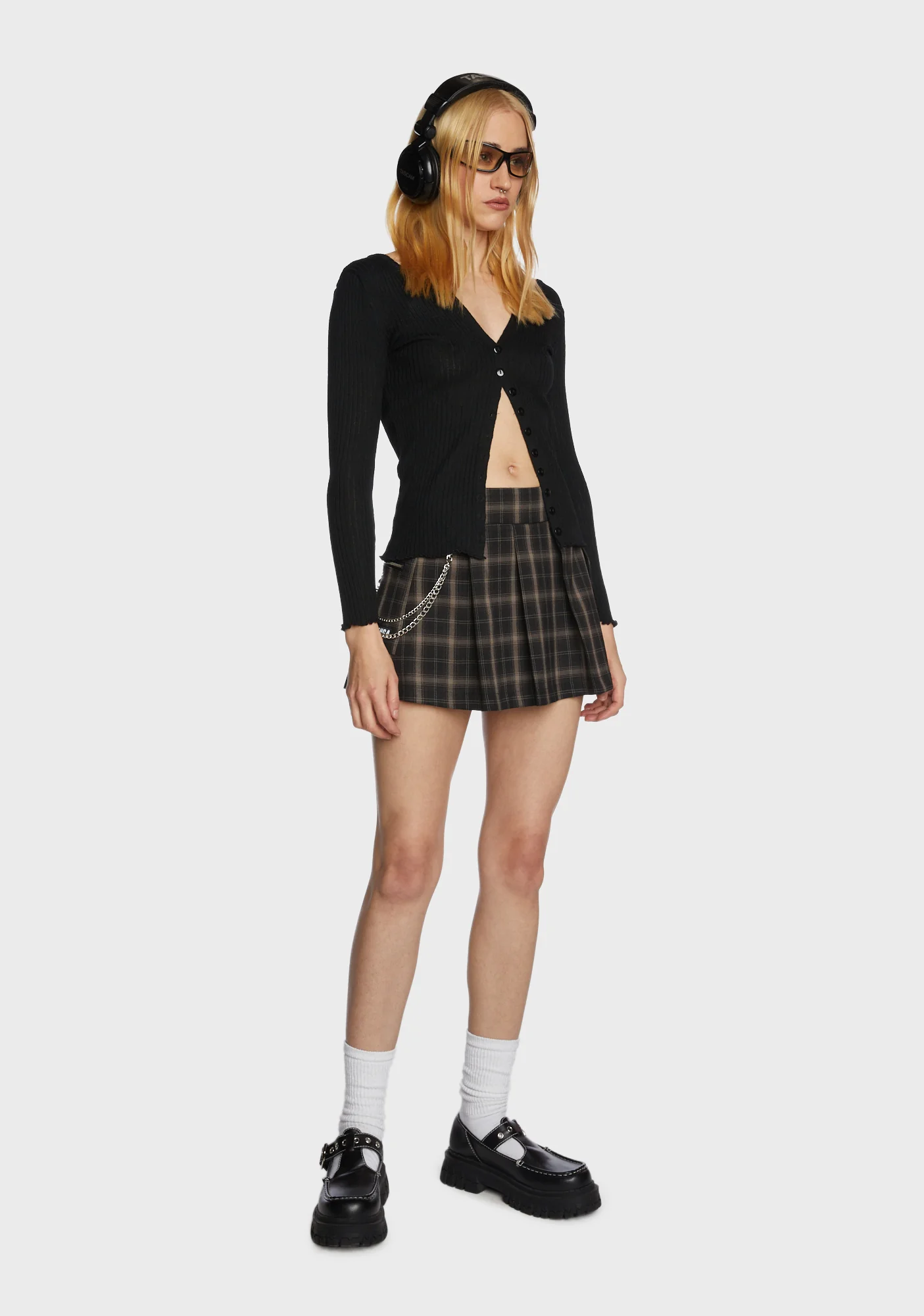 Poised For Success Ribbed Cardigan - Black - Image 3