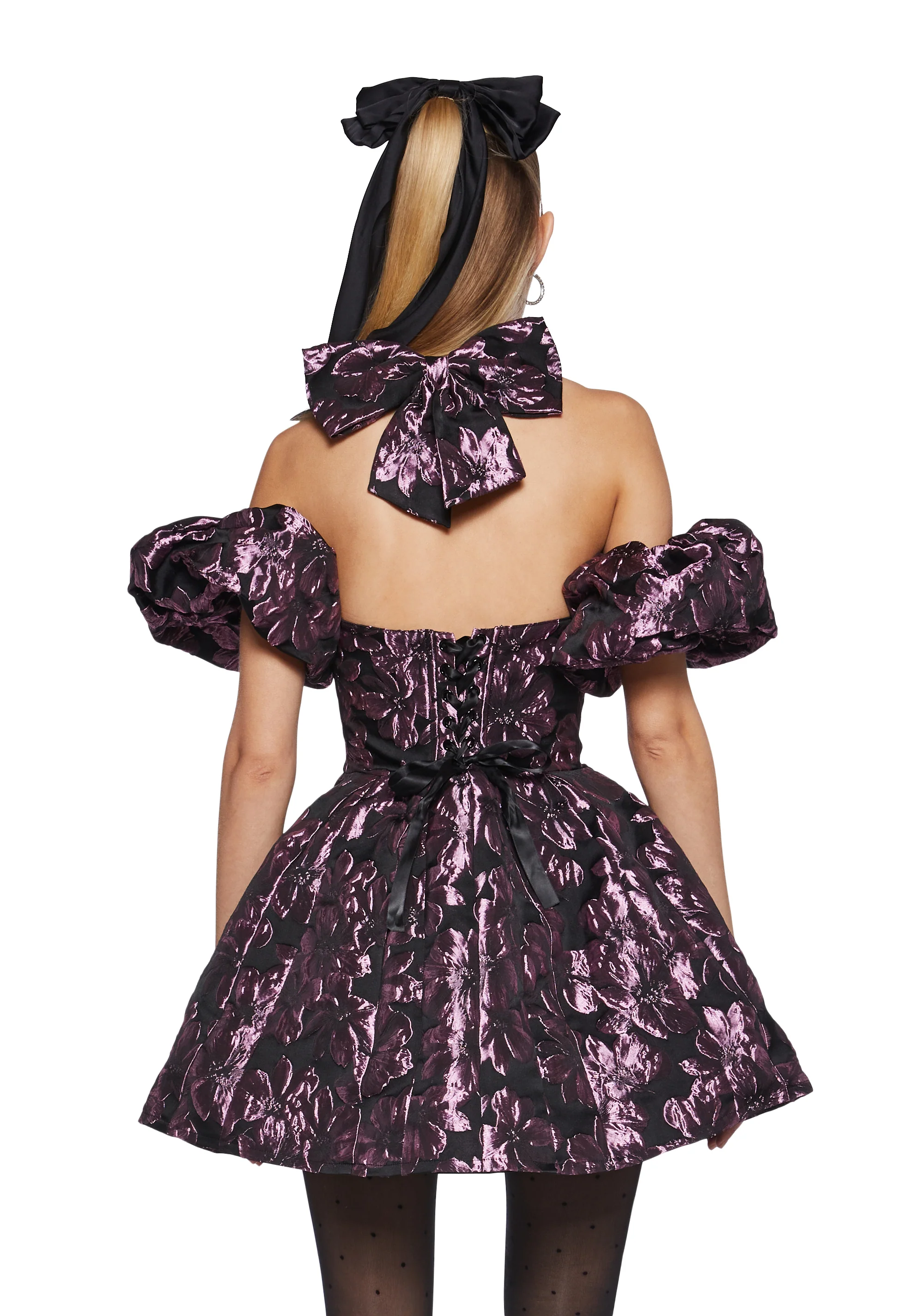 Polished Poise Mini Dress - Black - Image 4