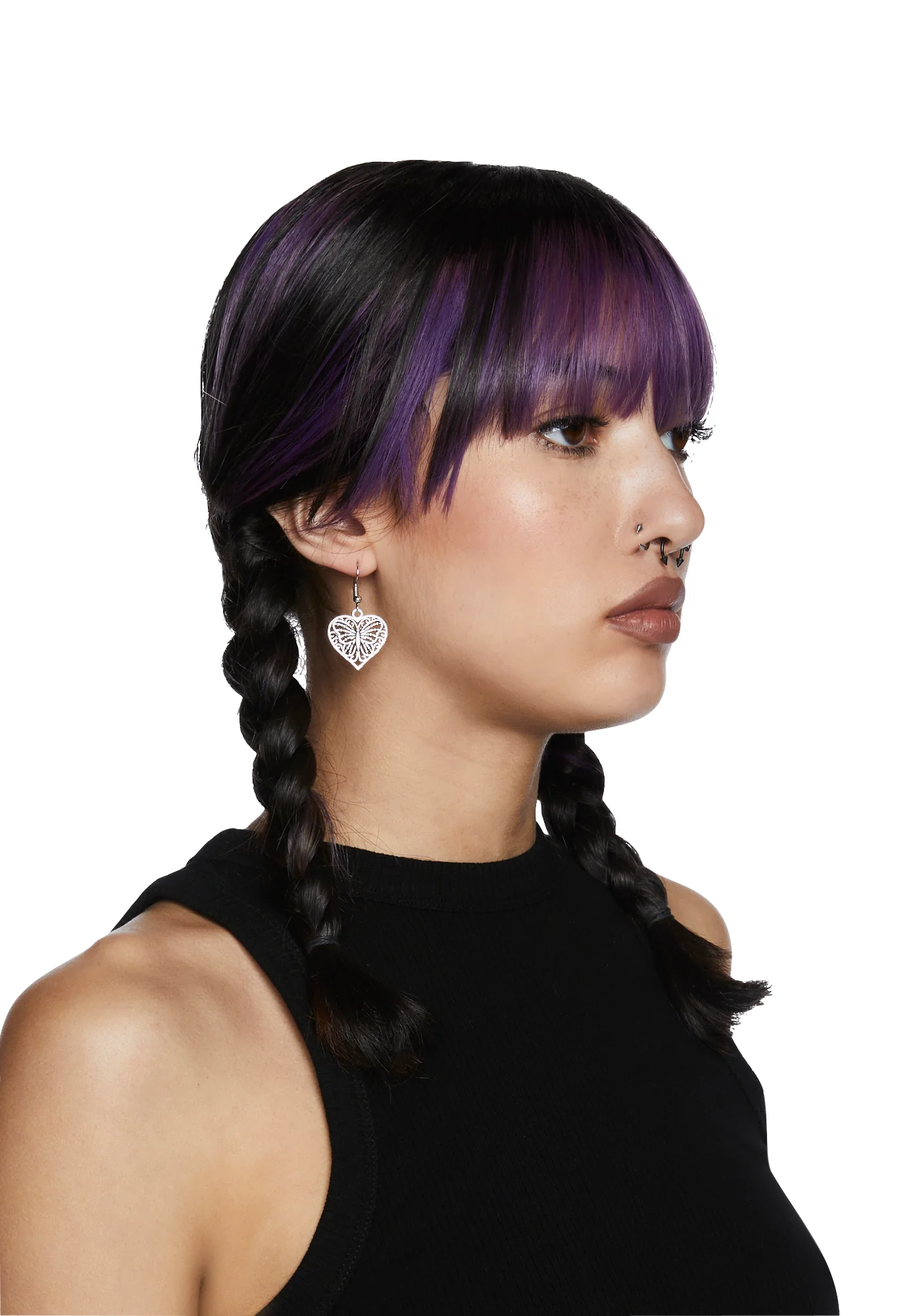 Polite Butterfly Drop Earrings - Image 3