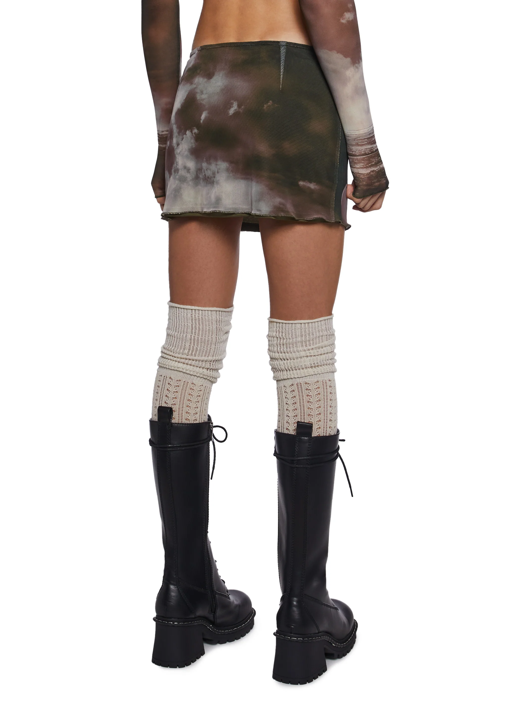 My Life Now Mesh Mini Skirt - Image 4