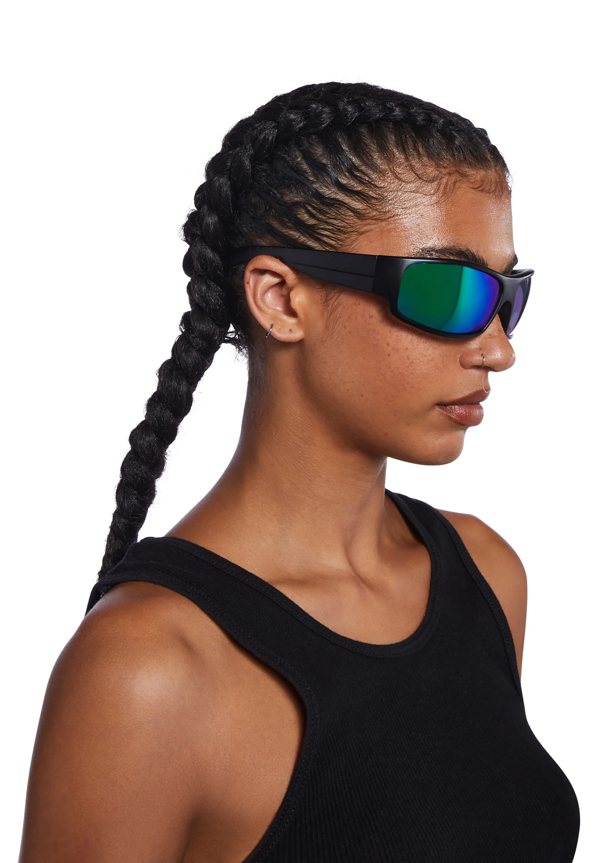 Poly Revo Shield Sunglasses - Black - Image 2