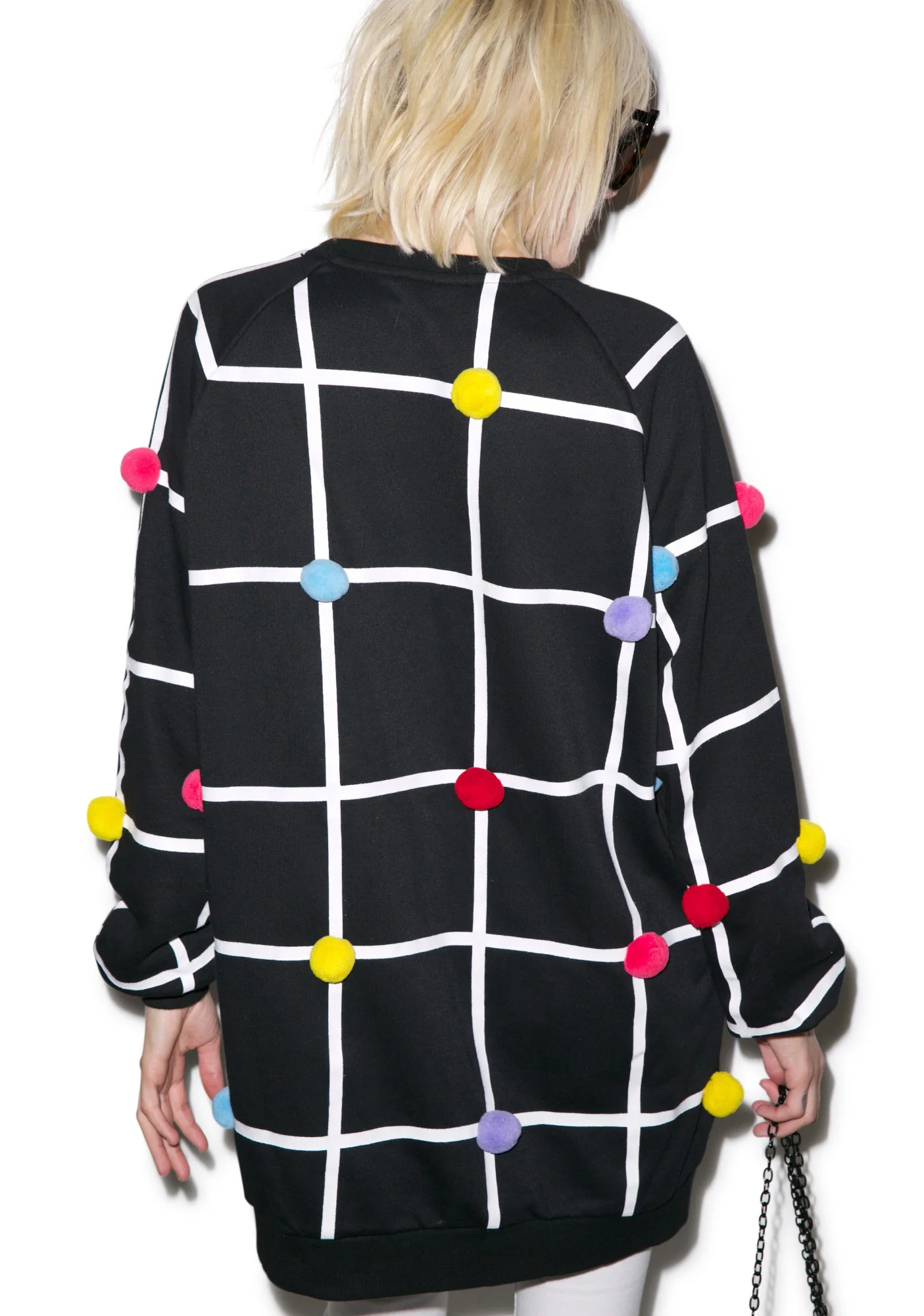 Pom Grid Sweatshirt - Image 4