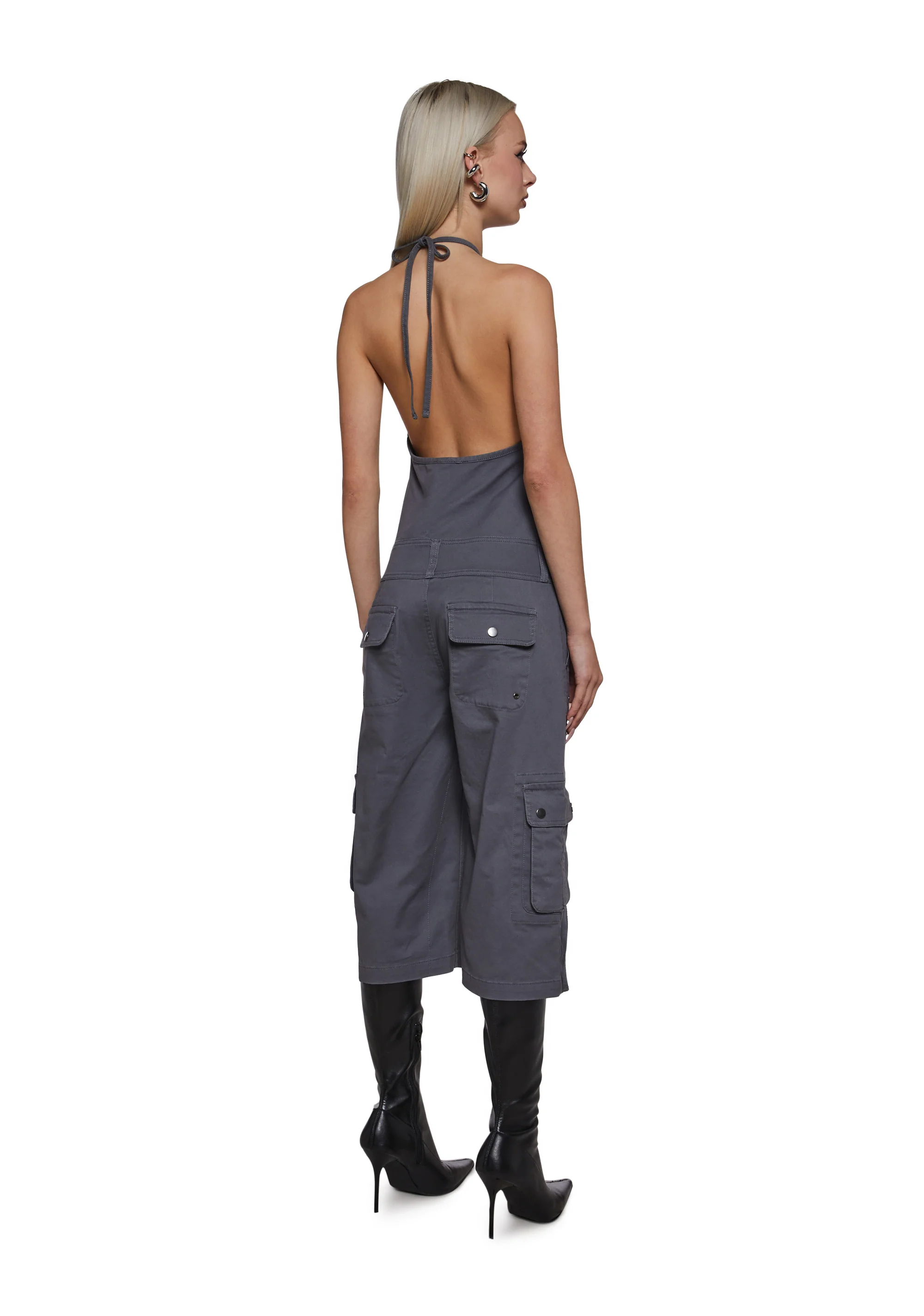 Kyrie Cargo Capri Jumpsuit - Image 4