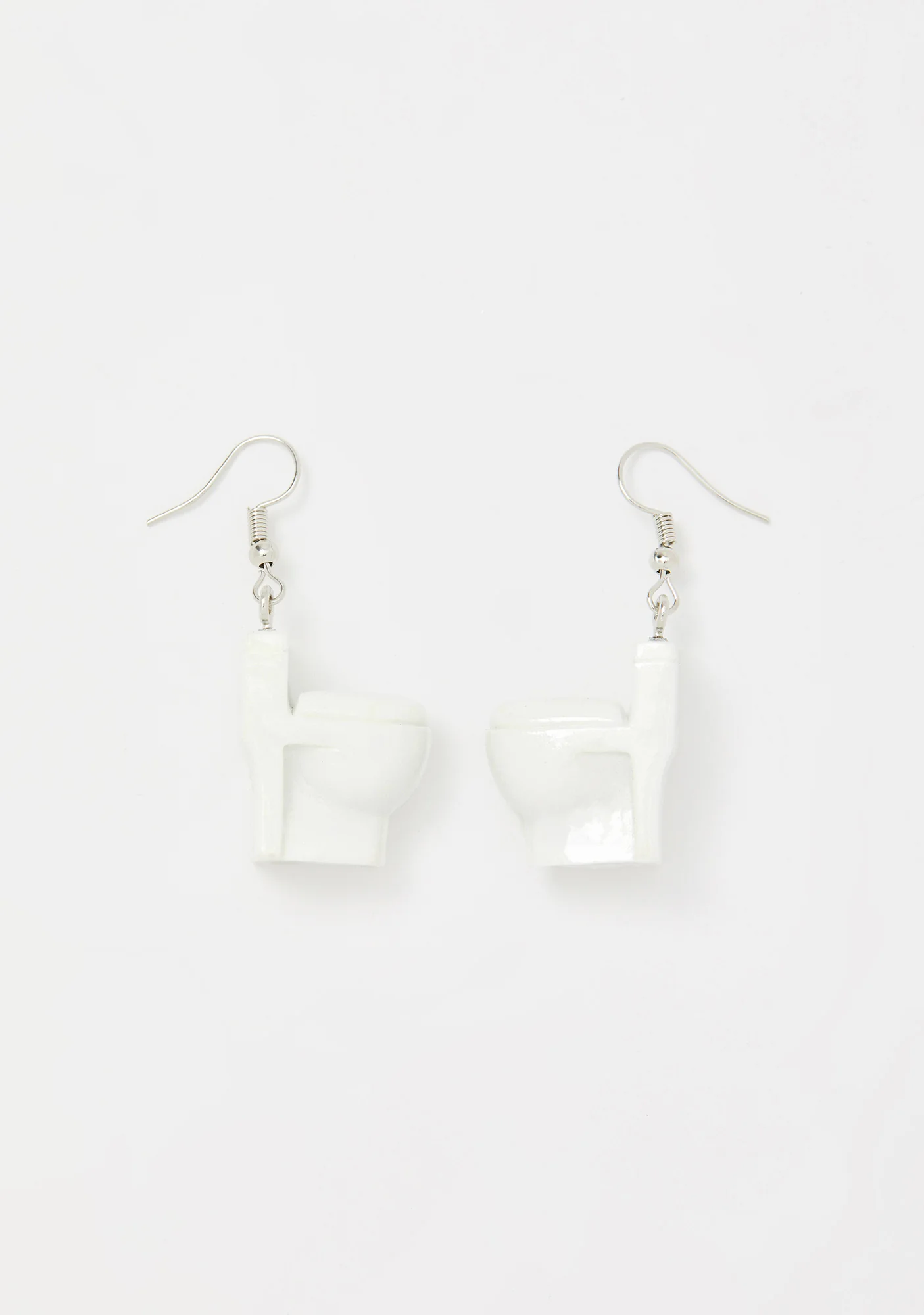 Porcelain Throne Toilet Earrings - Image 2