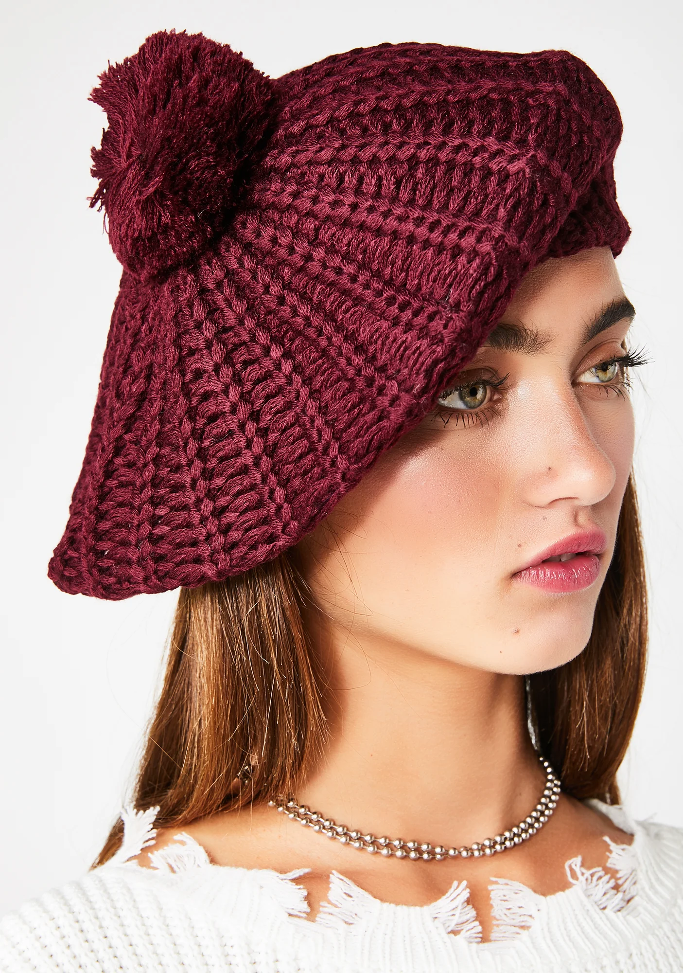 Posh Chic Pom Pom Beanie - Image 3