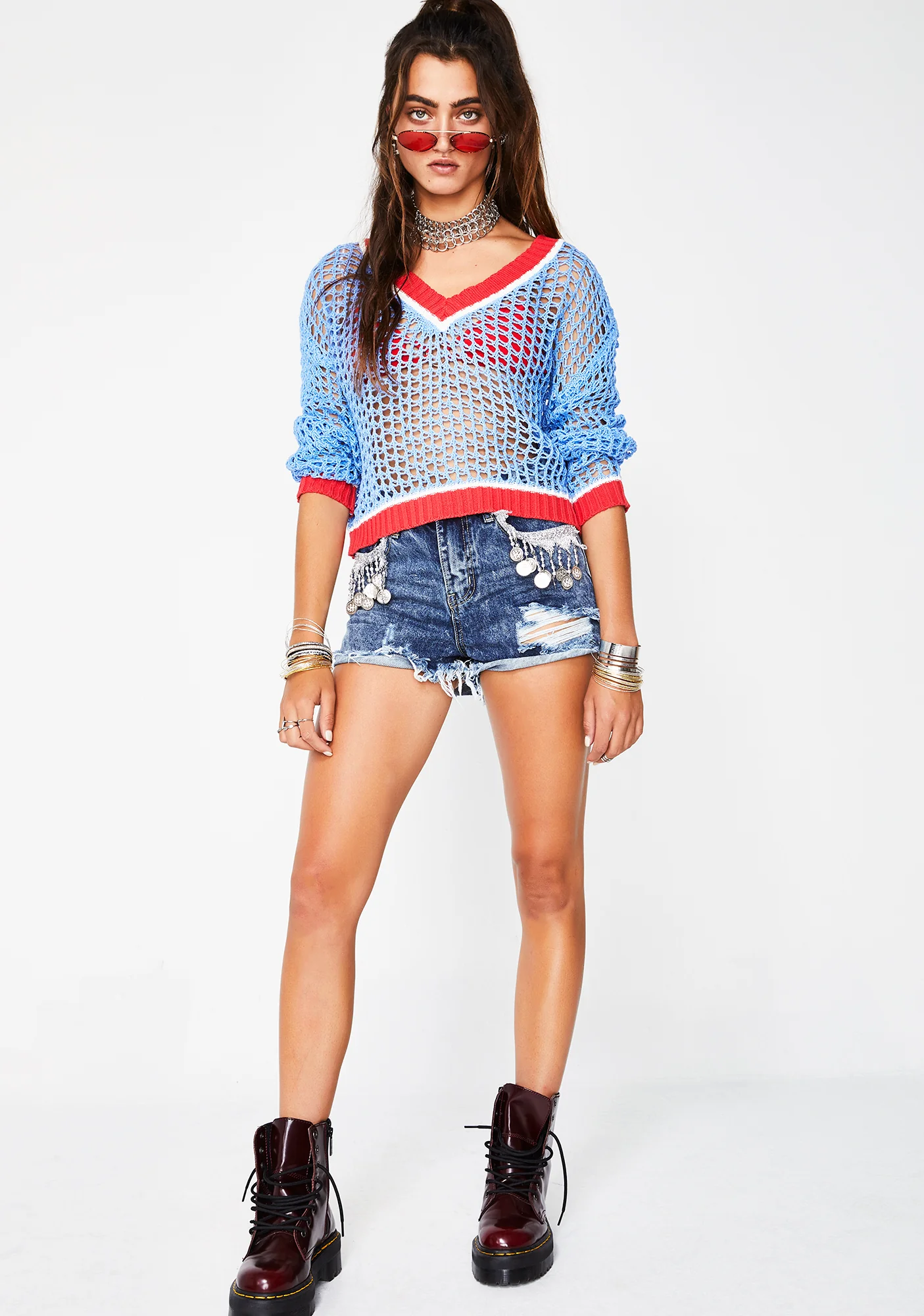 Posh Spice Open Knit Sweater - Image 5