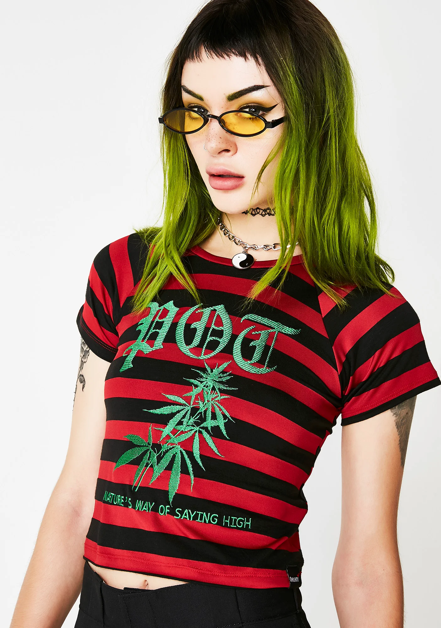 Pot Cropped Tee - Image 2