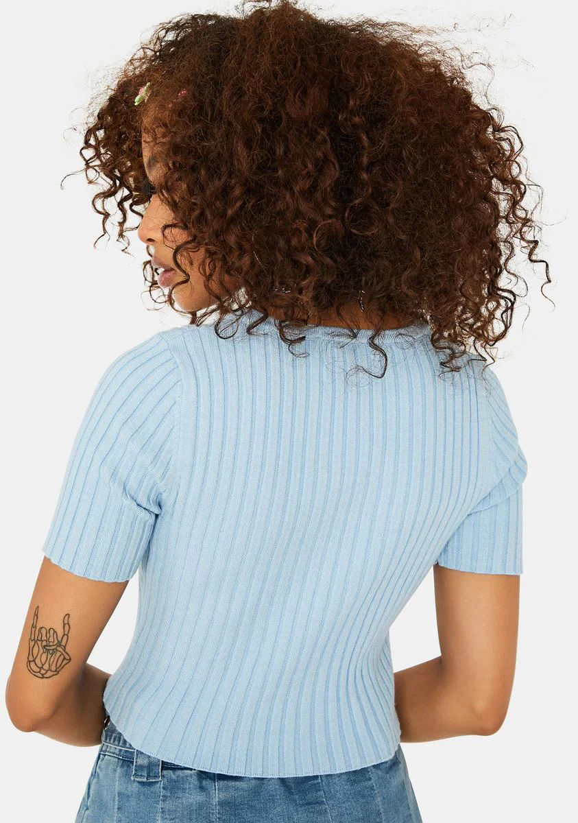 Powder That Could Be Me Cropped Cardigan - Image 4