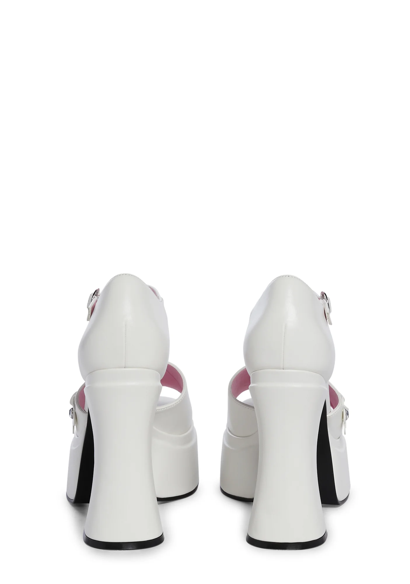 Power Play Peep Toe Heels - White - Image 4