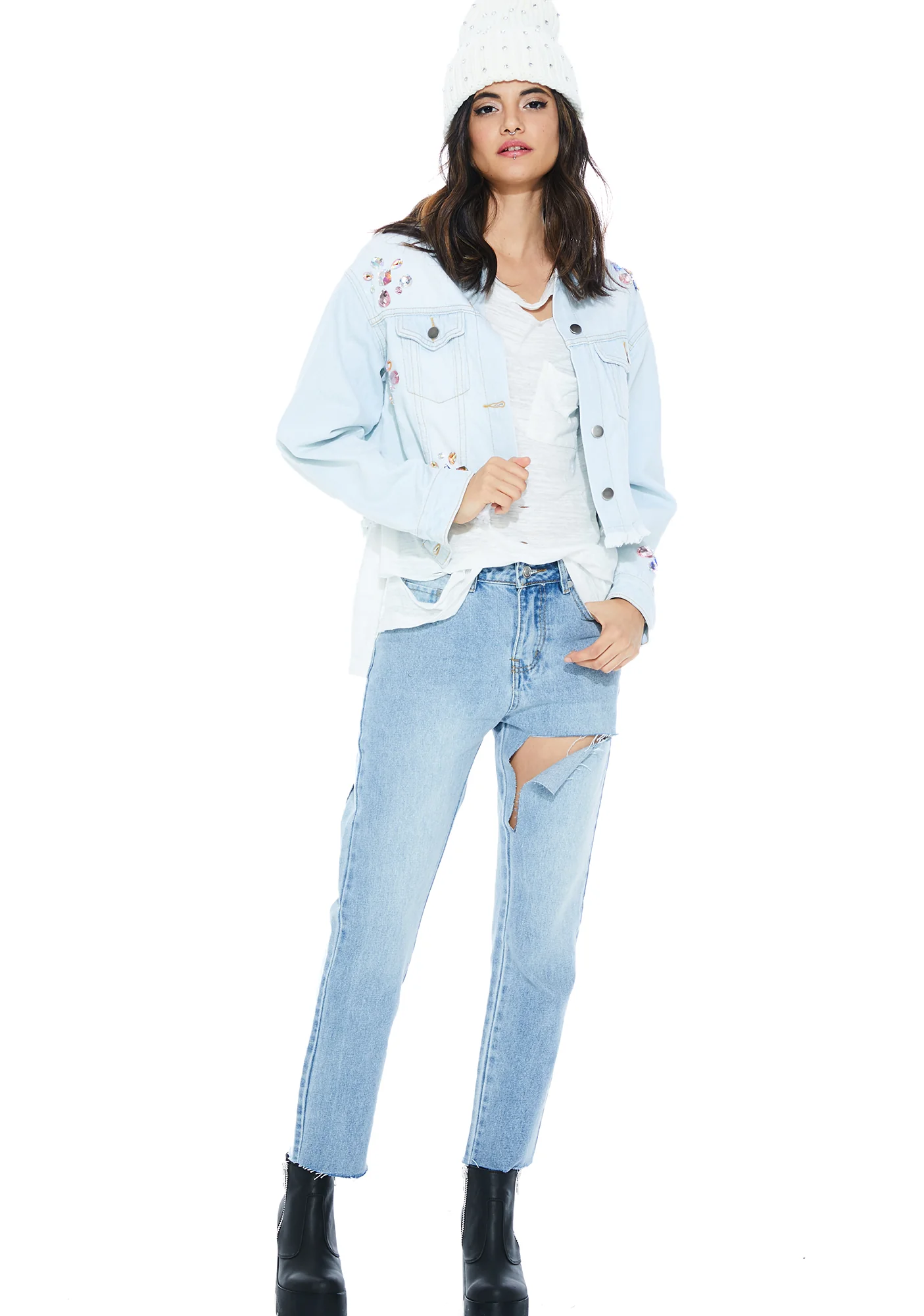 Precious Gemz Denim Jacket - Image 2