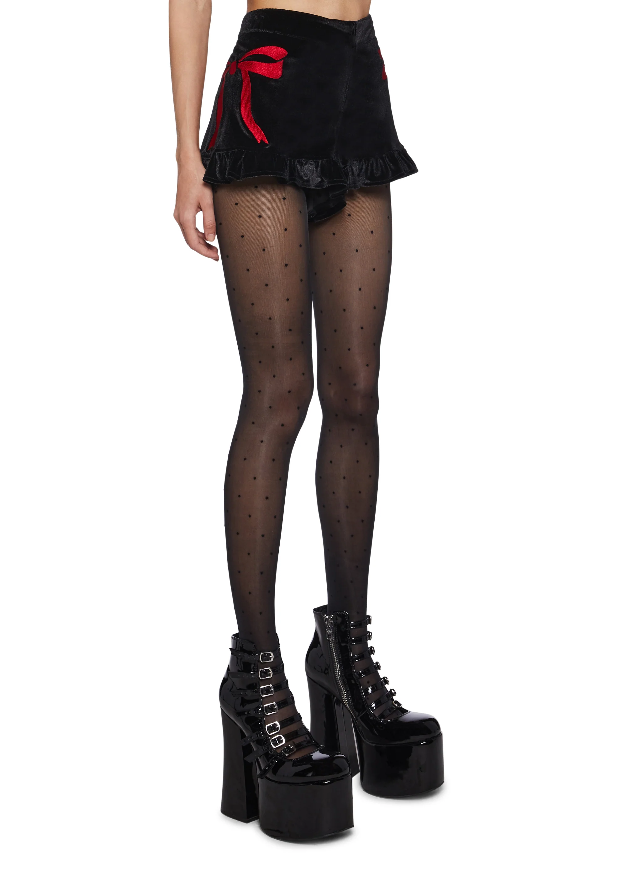 Present Me Velvet Shorts - Image 3
