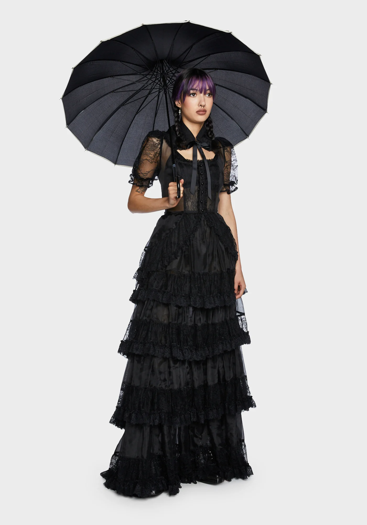 Pretty Imperfect Maxi Dress - Black - Image 5