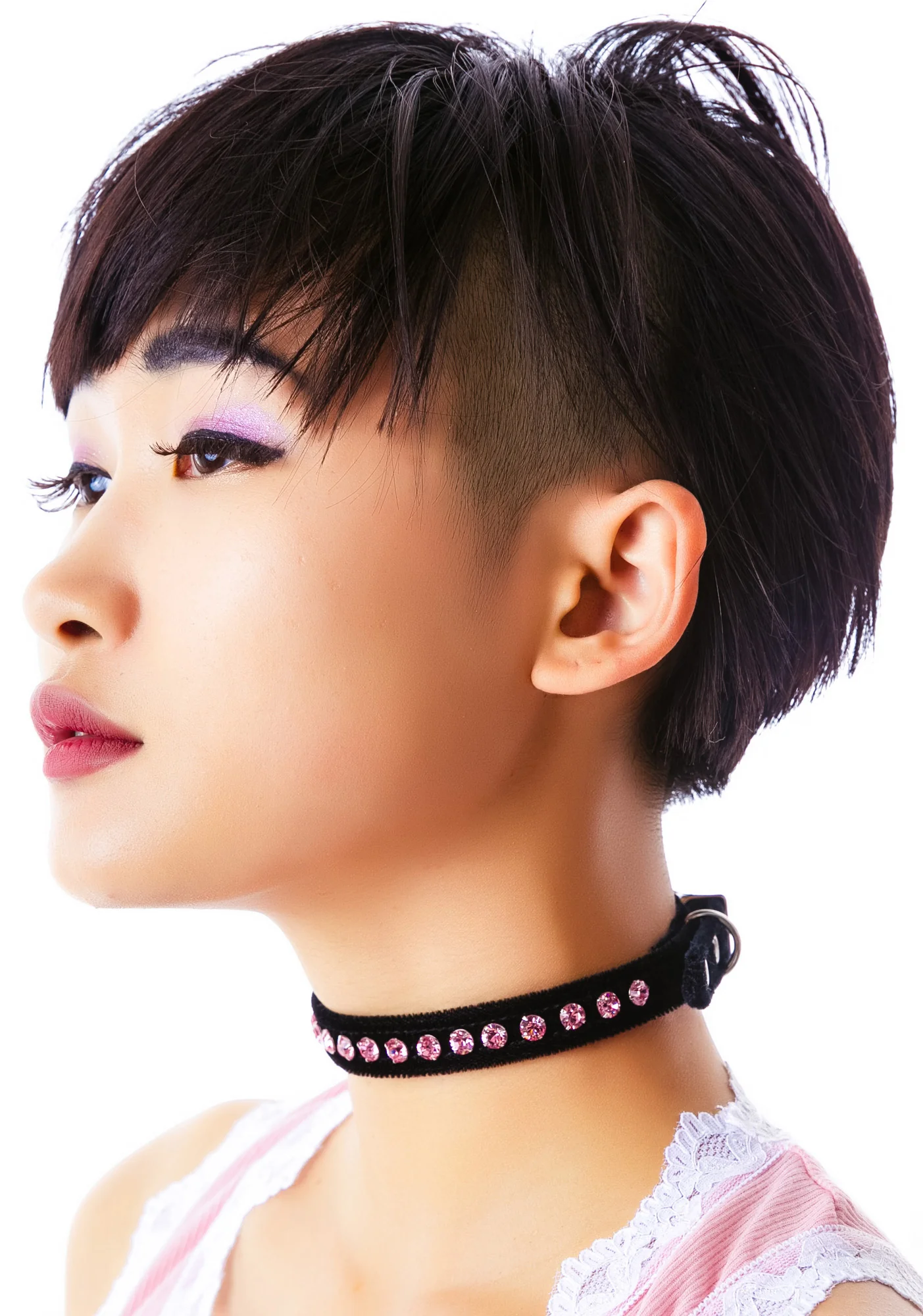 Pretty Kitty Rhinestone Velvet Choker - Image 5