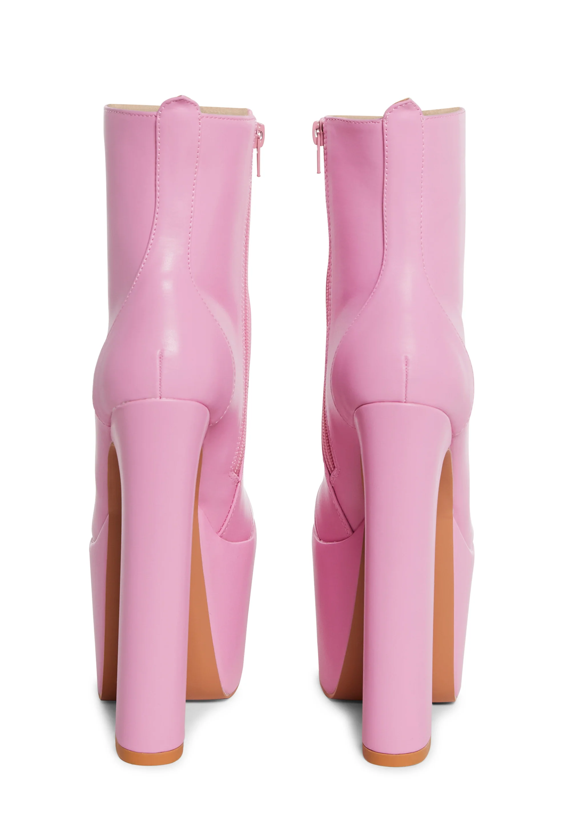 Pretty Prim Ankle Boots - Pink - Image 4