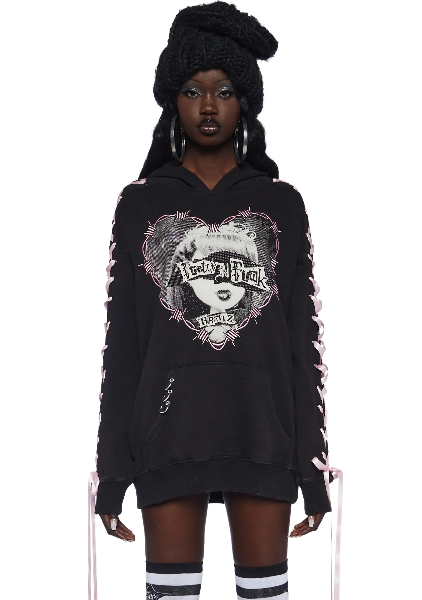 Pretty Punk Pullover Hoodie - Image 7