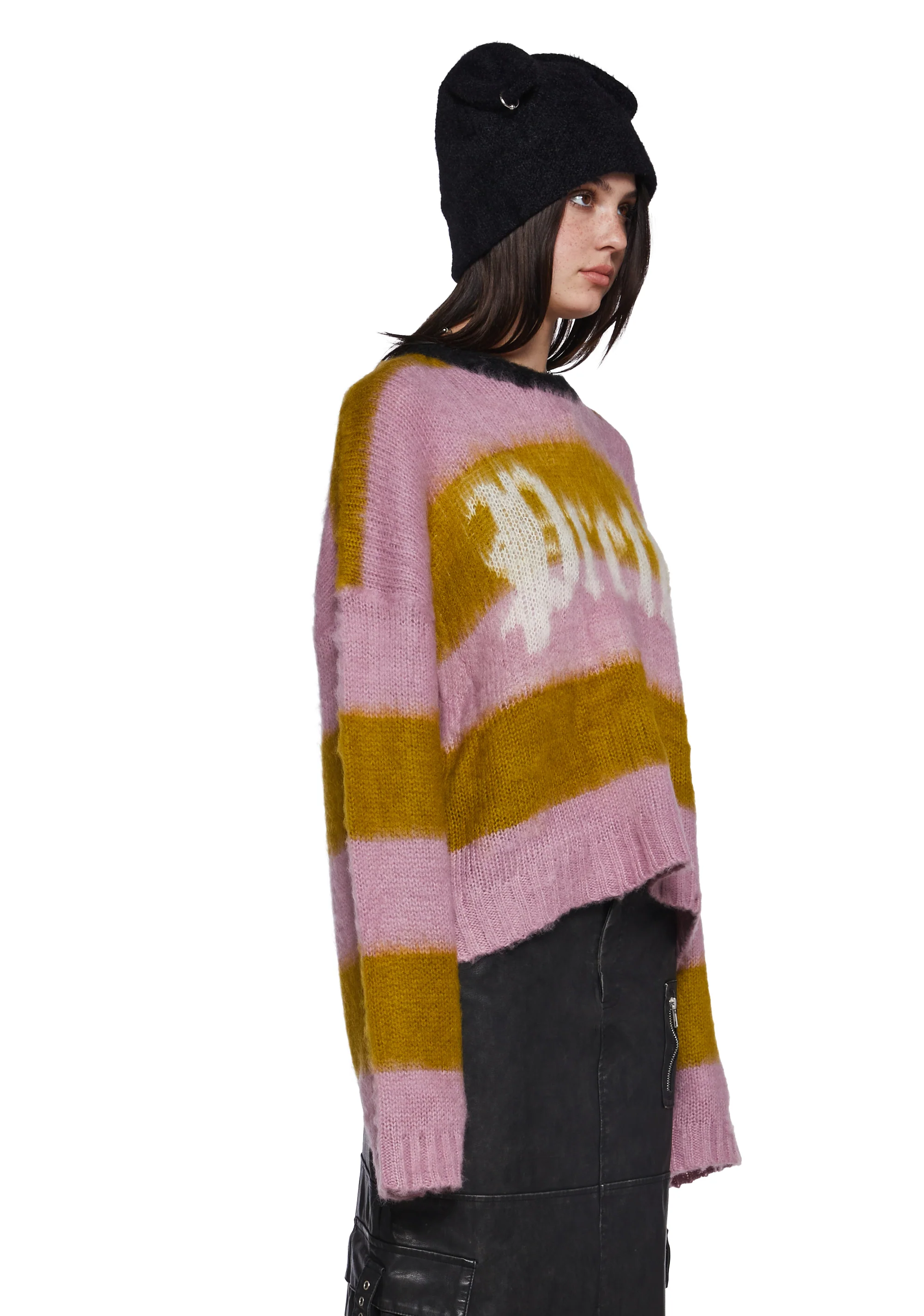 Pretty Striped Knit Sweater - Image 3