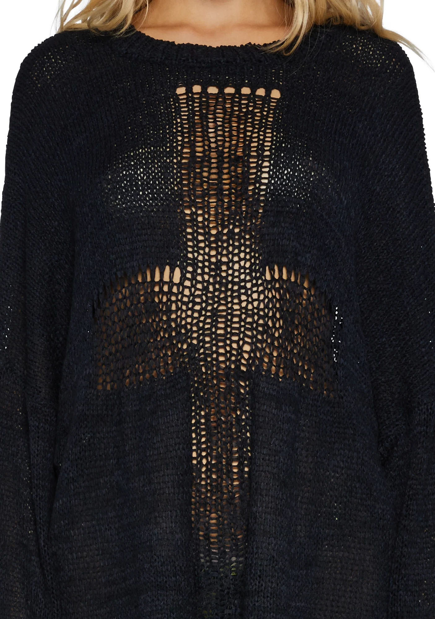 Priest Cross Knit Sweater - Image 5