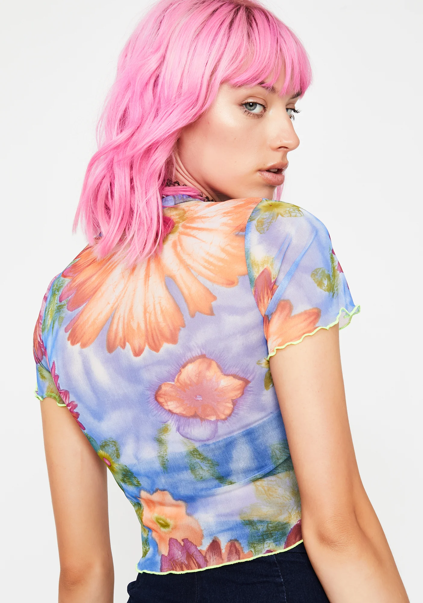 Prime Blossom Mesh Top - Image 4