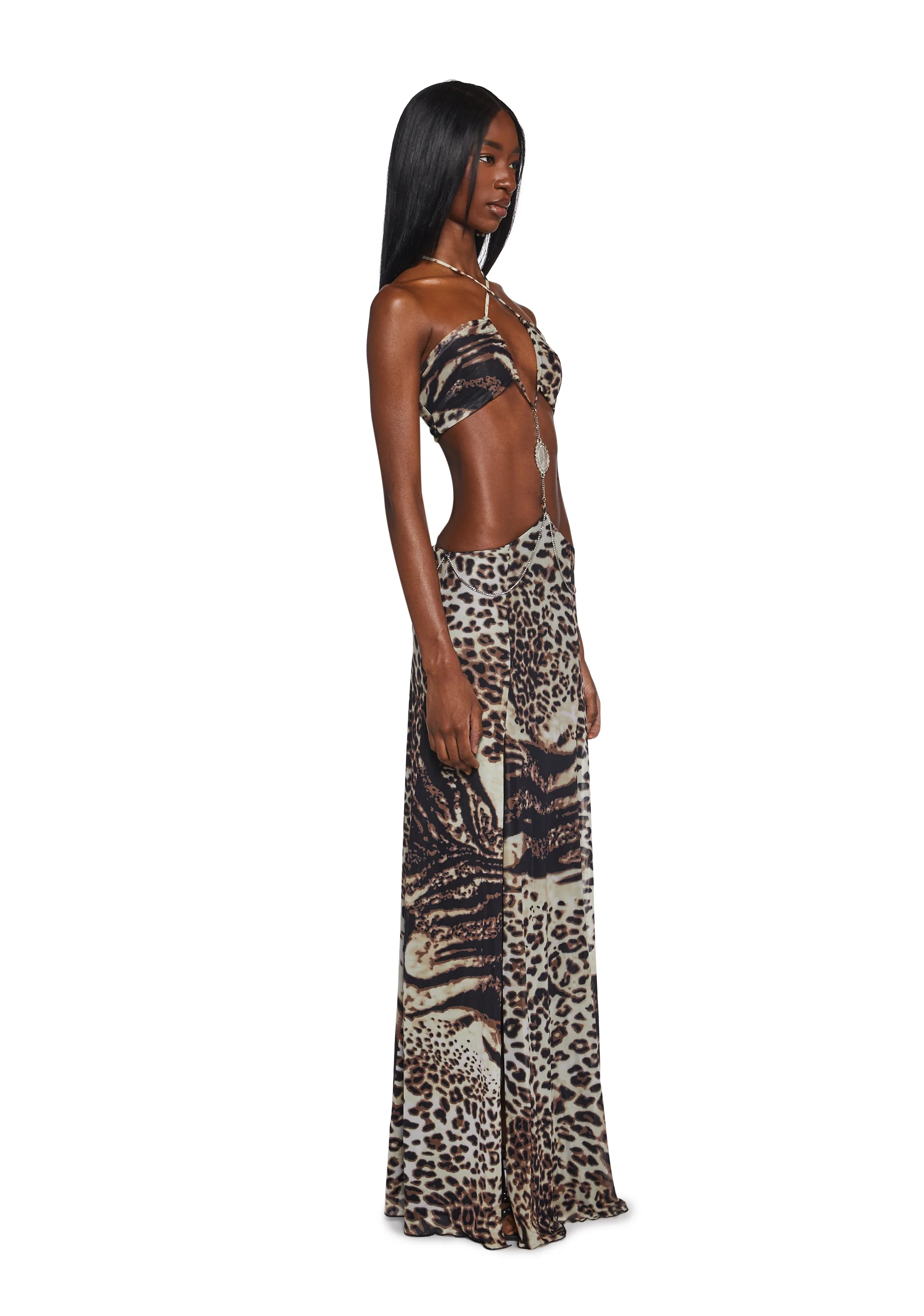 Dance Pulse Maxi Dress - Leopard - Image 3