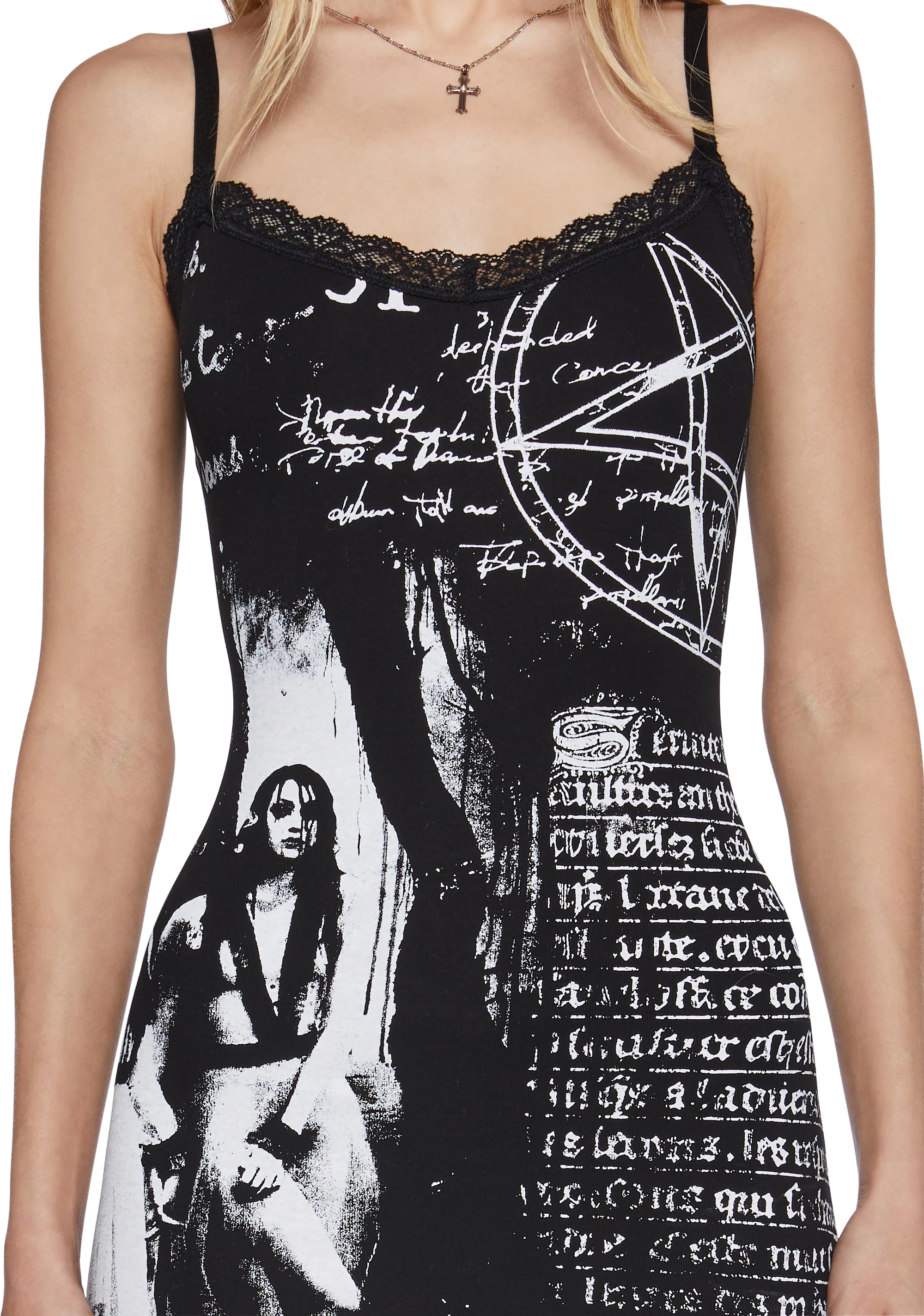 Written Prophecy Mini Dress - Image 5