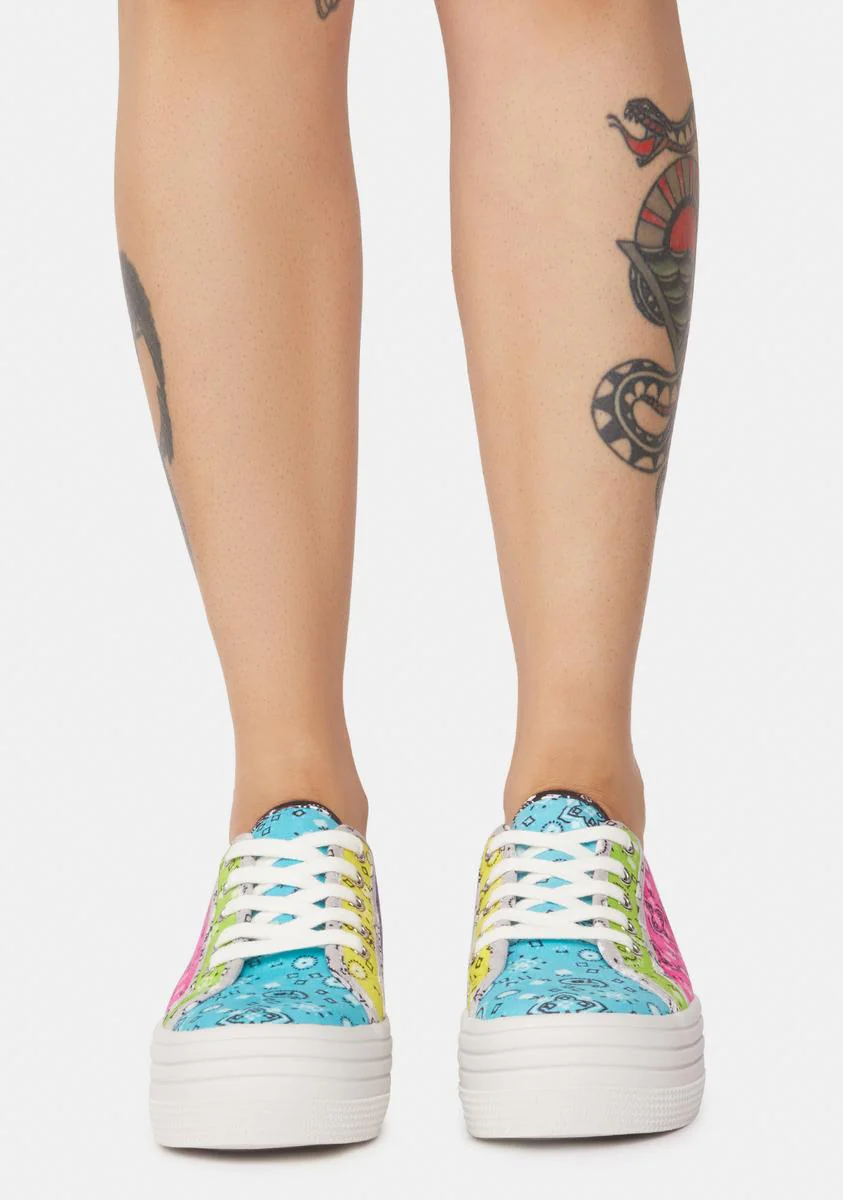 Prism Paisley Bobbi Platform Sneakers - Image 2