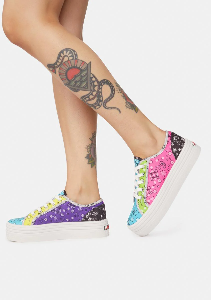 Prism Paisley Bobbi Platform Sneakers - Image 4