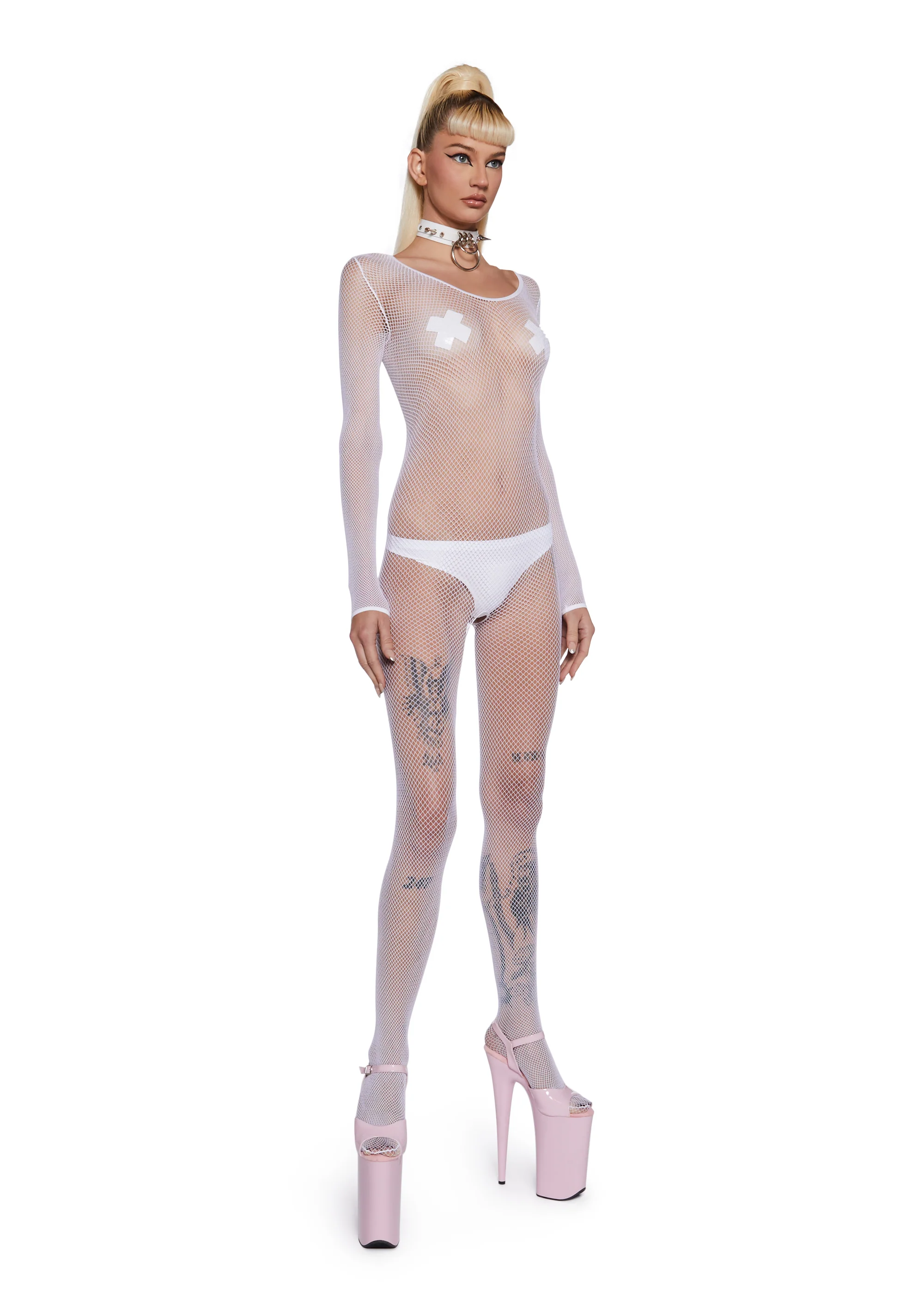Private Performance Fishnet Body Stocking - Image 5