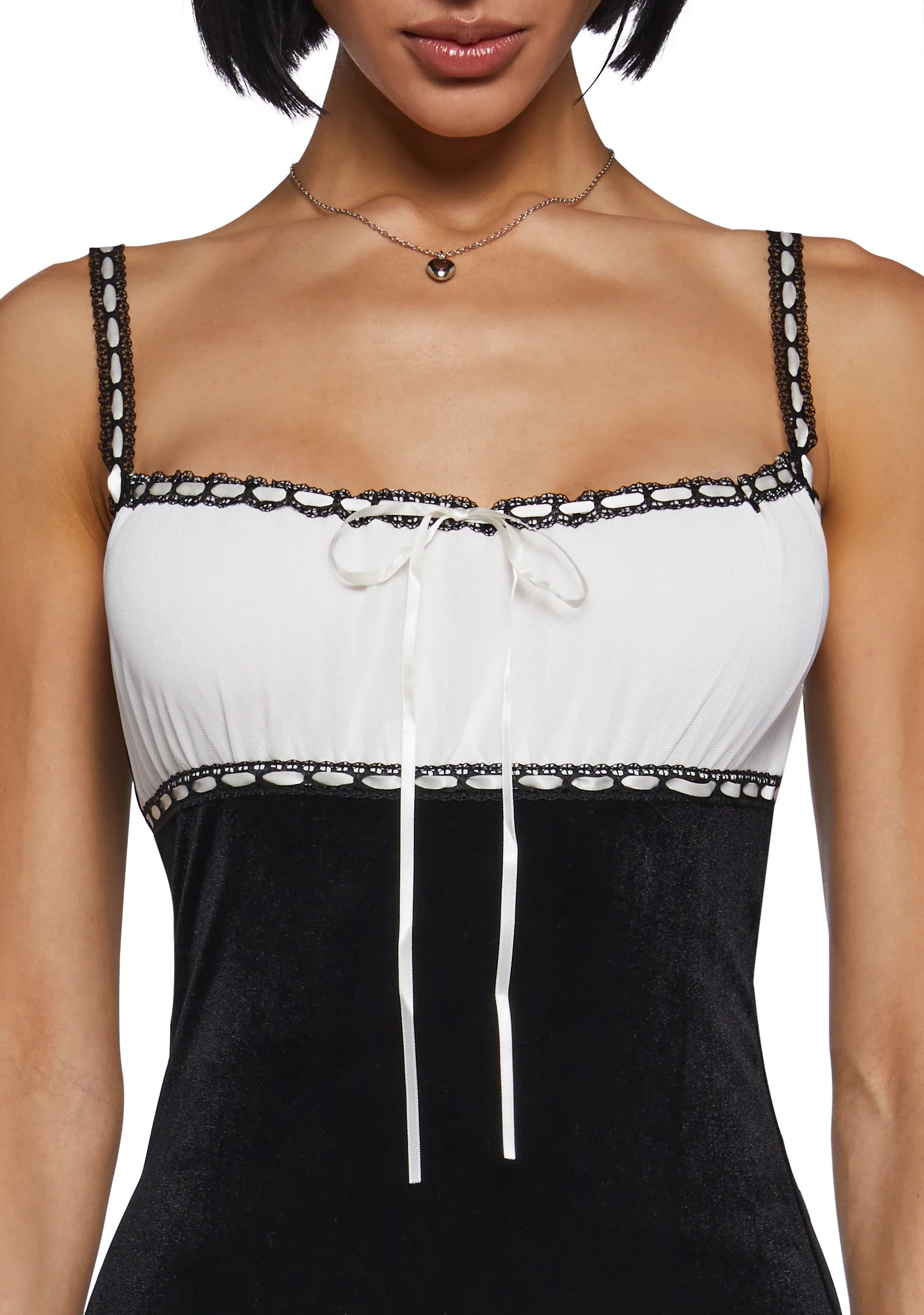 PS I Love You Velvet Dress - Black - Image 5