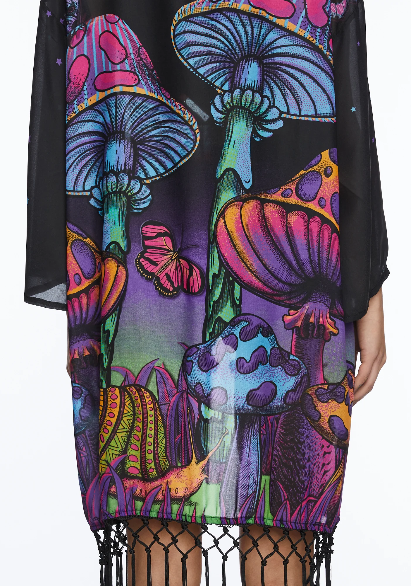 Psychedelic Fairytale Fringe Duster - Image 2