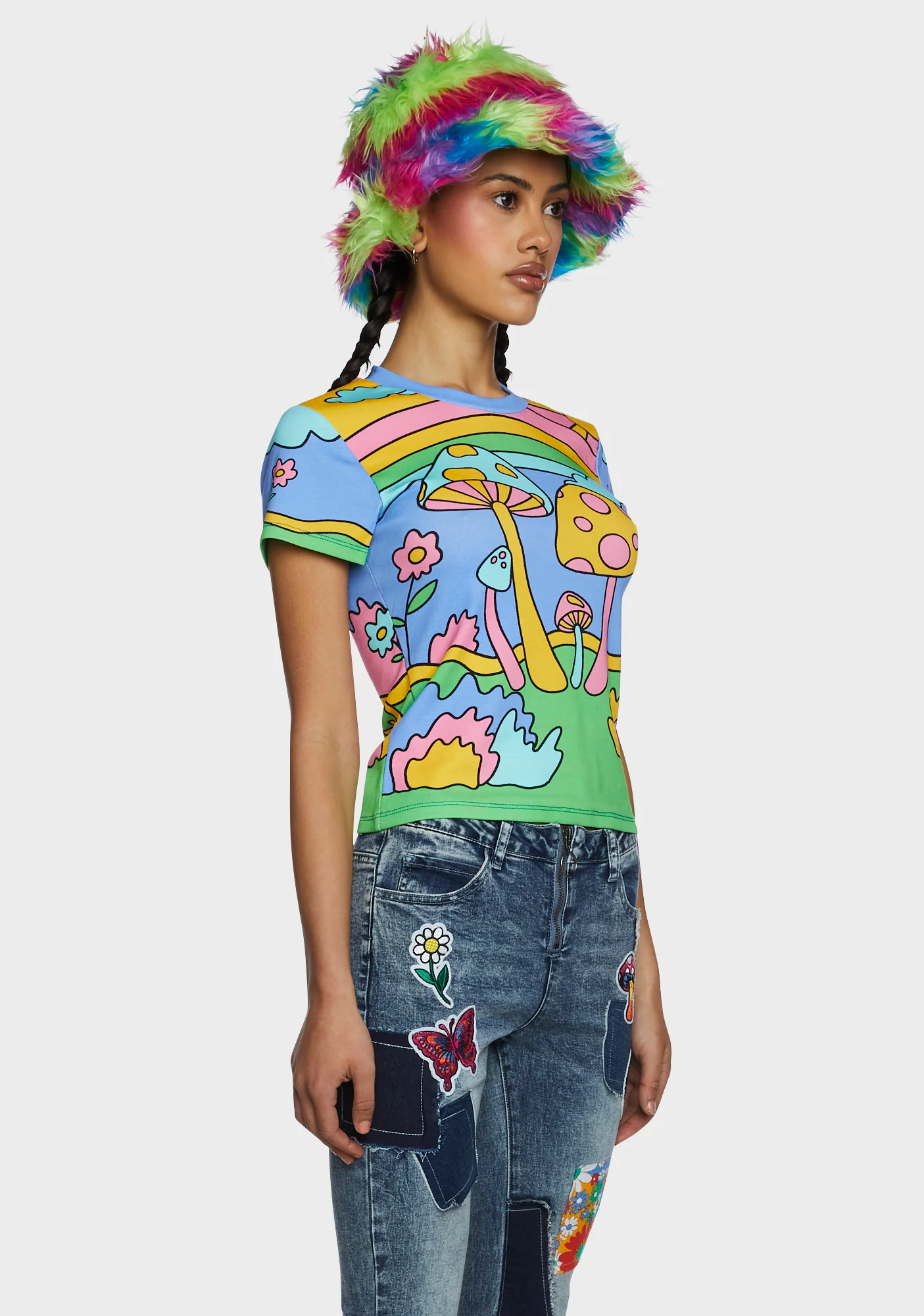 Psychedelic Fantasy Baby Tee - Image 3