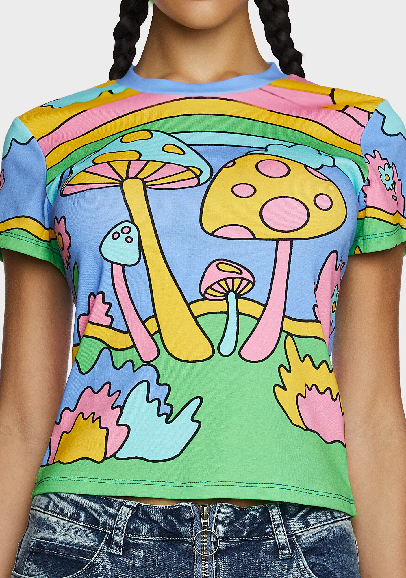 Psychedelic Fantasy Baby Tee - Image 5