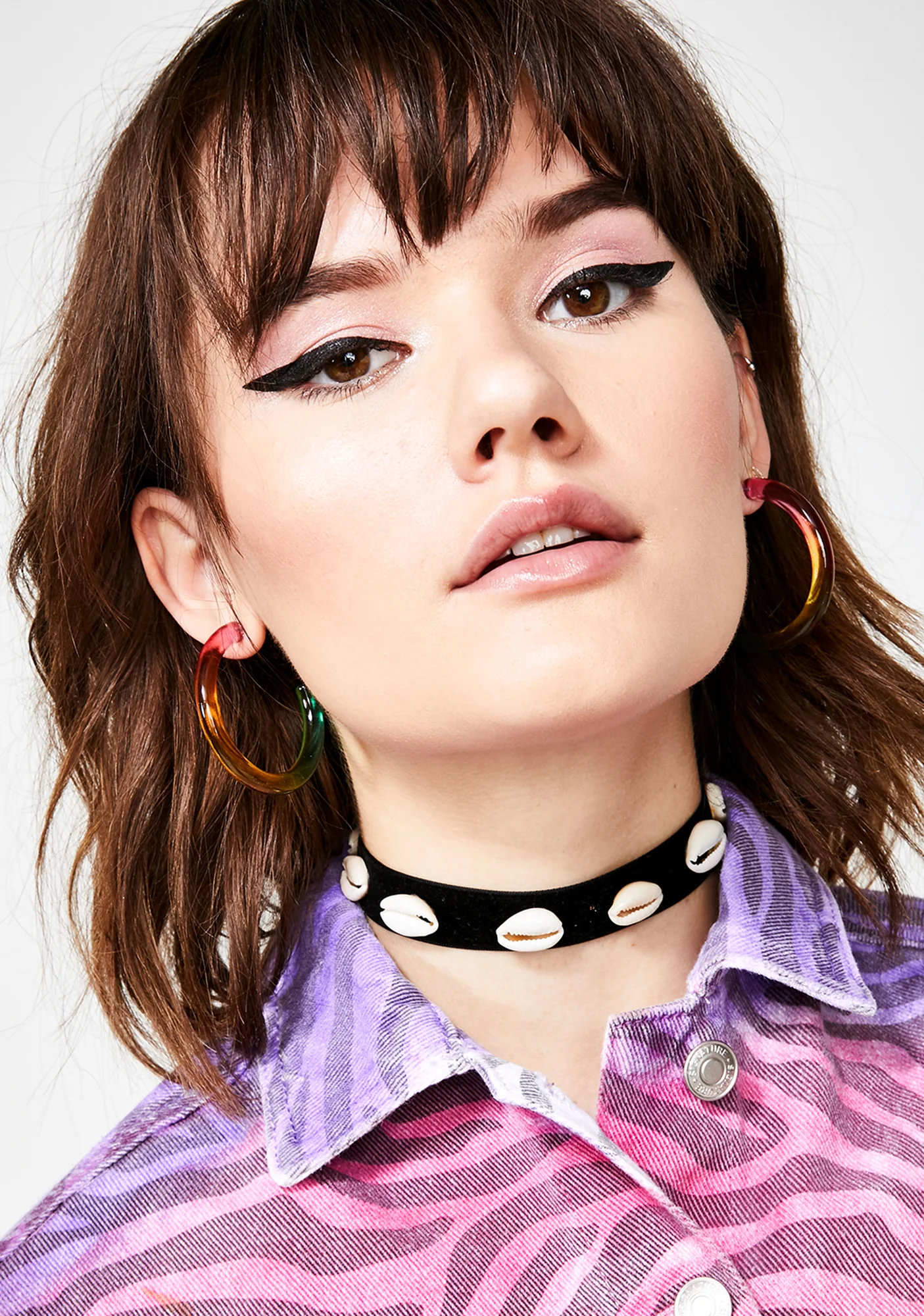 Psychedelic Pixie Hoop Earrings - Image 3