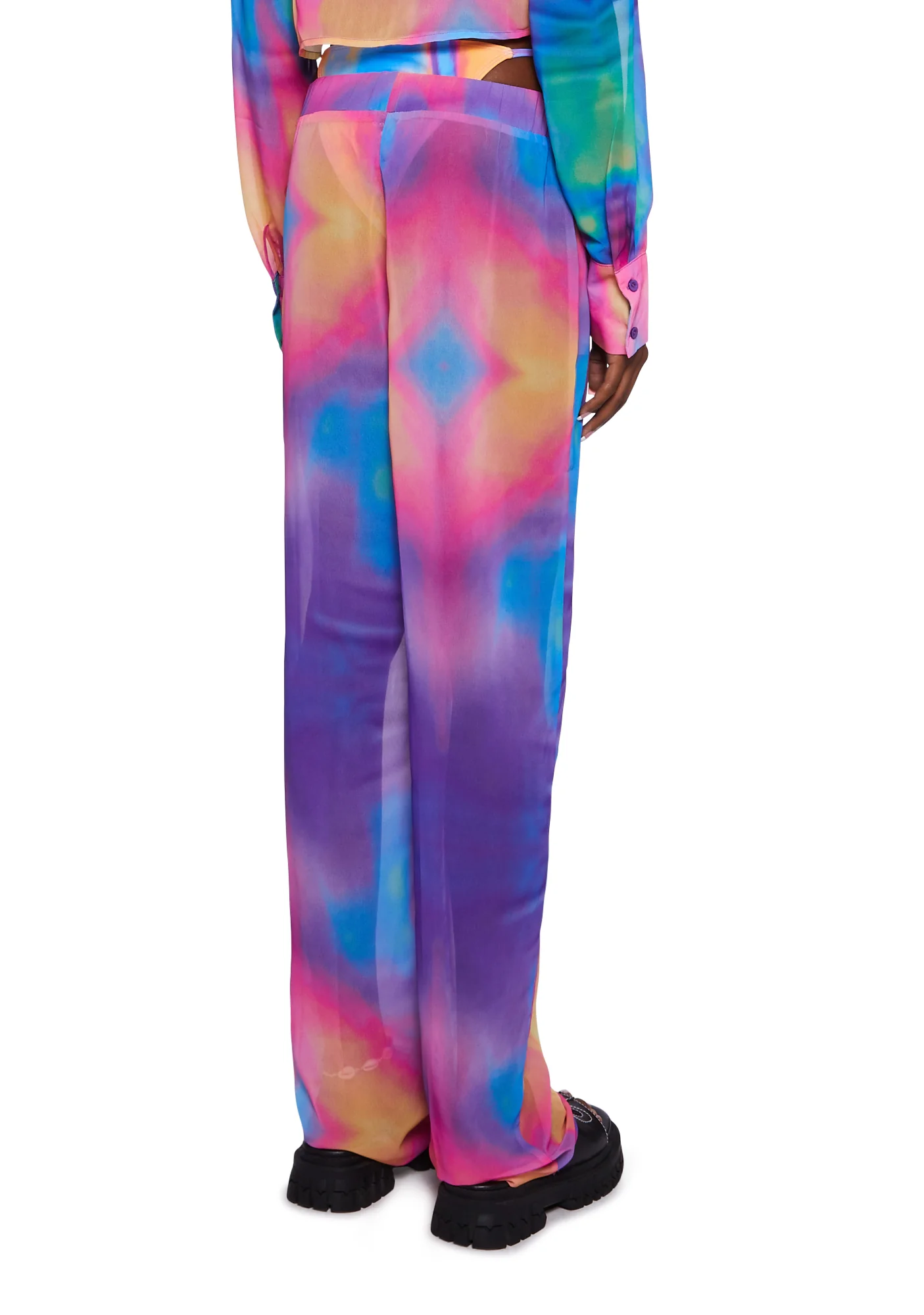 Psychedelic Print Beach Trousers - Image 4